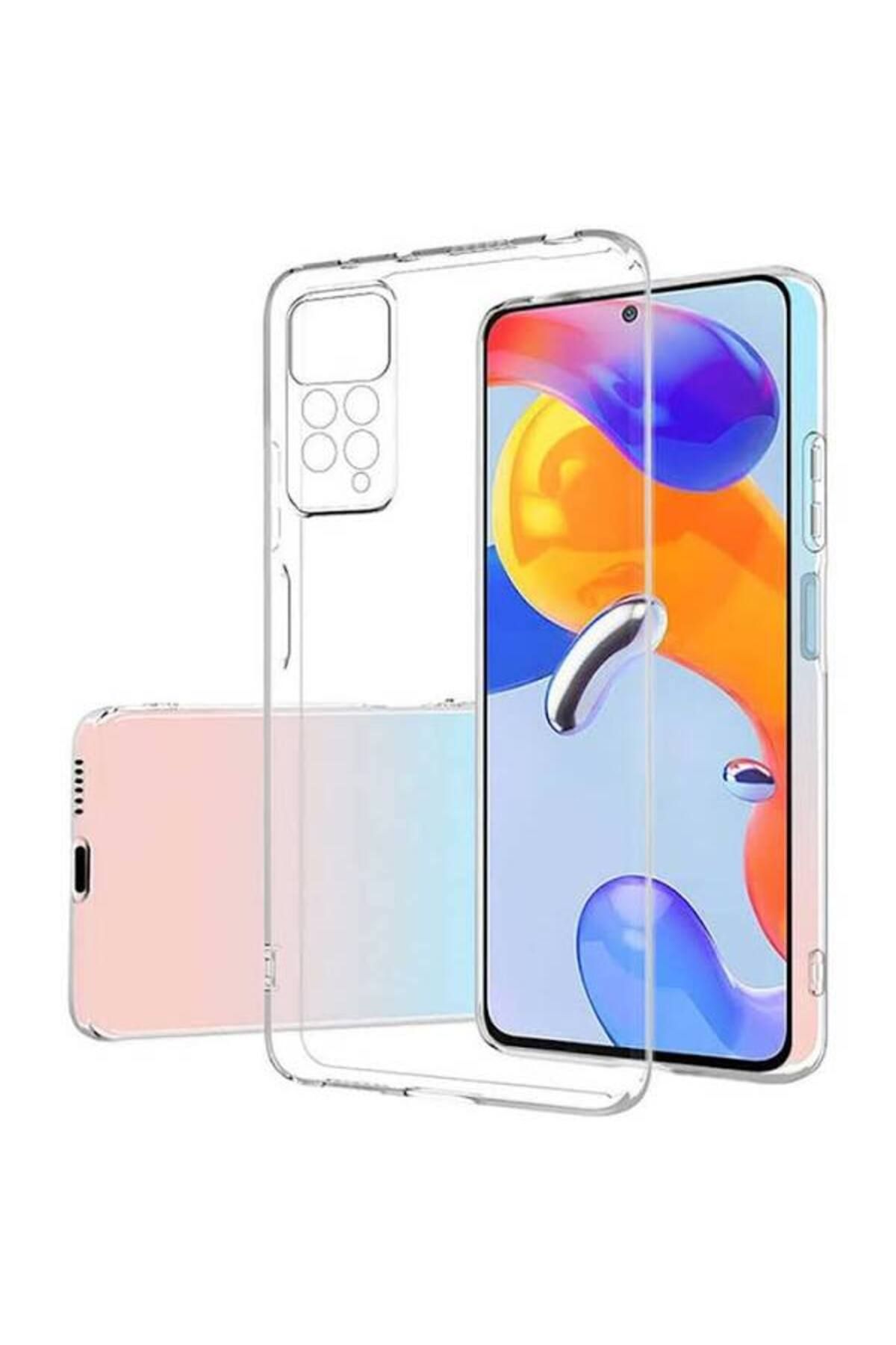 Glazef REDMİ 11 PRO Şeffaf Kılıf Kamera Korumalı Ultra İnce Esnek Kılıf