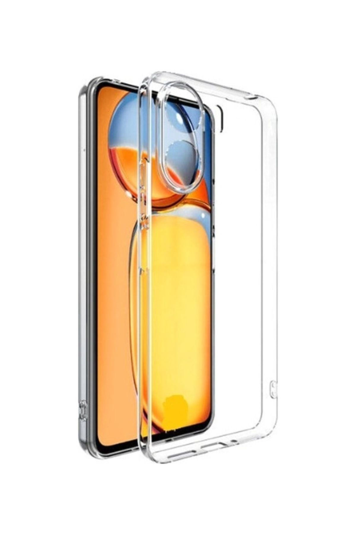 Glazef REDMİ 13C Şeffaf Kılıf Kamera Korumalı Ultra İnce Esnek Kılıf