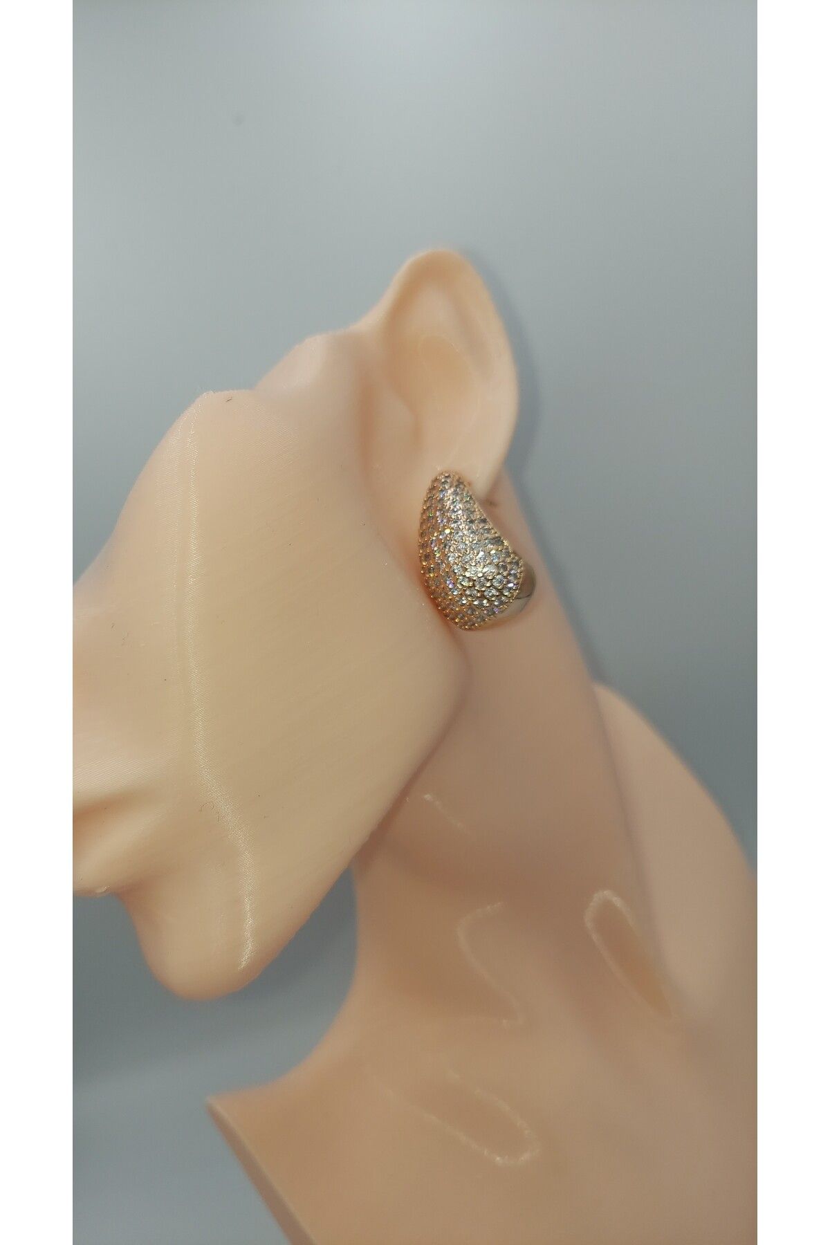 XUPING JEWELRY Xupıng Taşlı Damla Çelik Küpe
