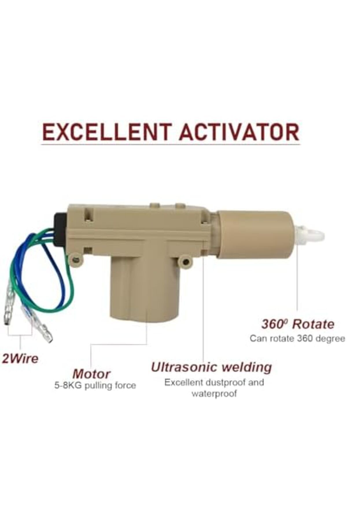 Generic-Camel Rt10199 Universal Central Door Locking System - 4 Actuators, Vehicle Security Kit 2