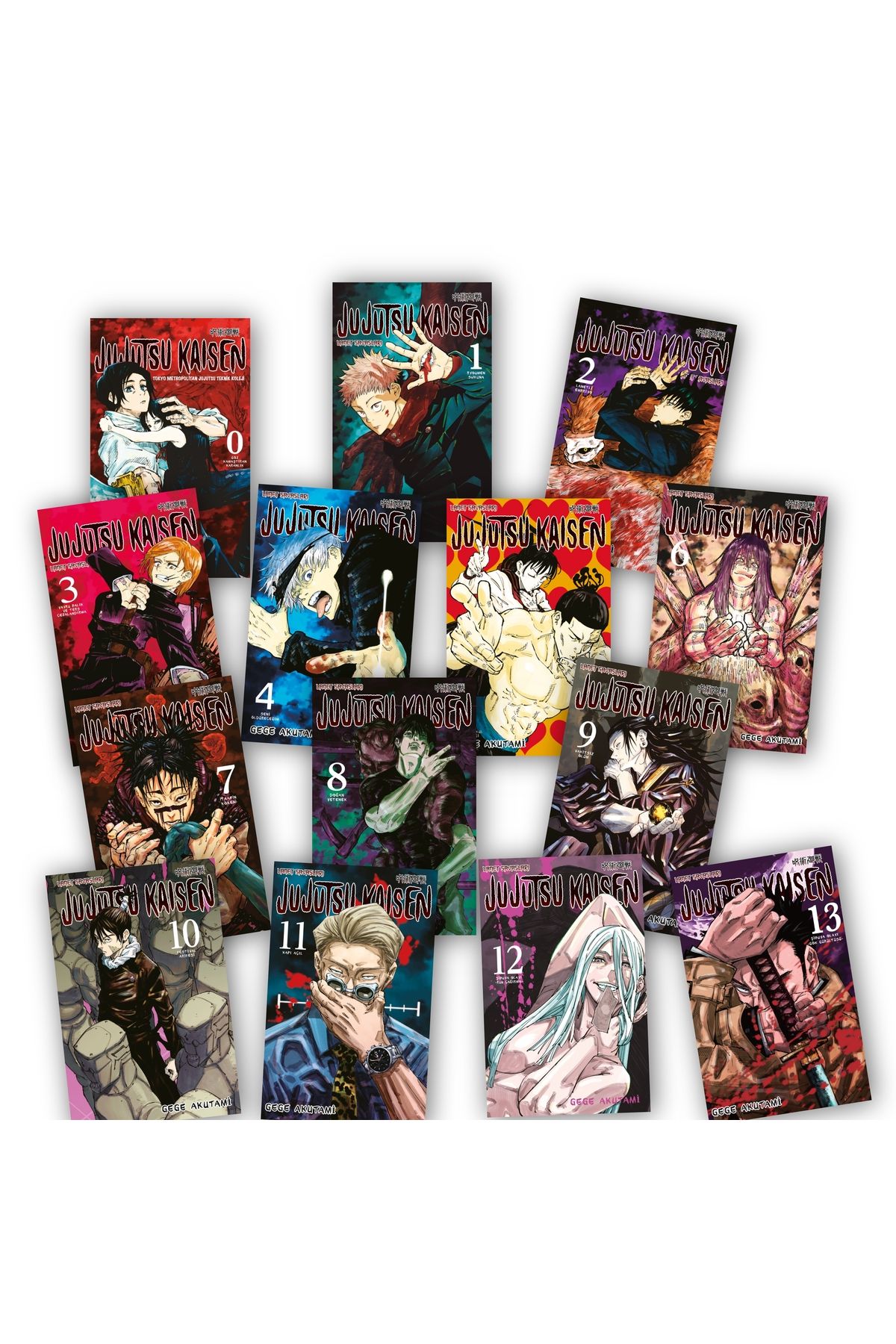 Gerekli Şeyler Yayıncılık Jujutsu Kaisen 0-1-2-3-4-5-6-7-8-9-10-11-12-13. Ciltler 14 Cilt Manga Seti