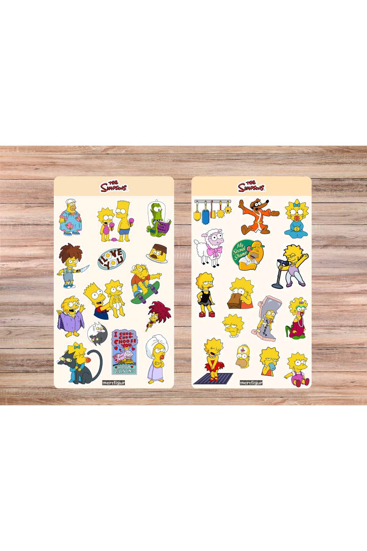 mertfigur The Simpsons Sticker Etiket