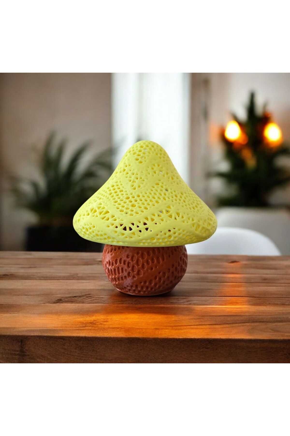 Home Sarı Fosforlu Mantar Masa Lambası