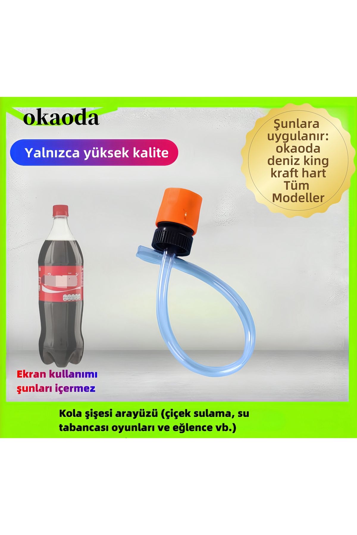 okaoda Lityum pil araba yıkama tabancası özel içecek şişesi arayüzü