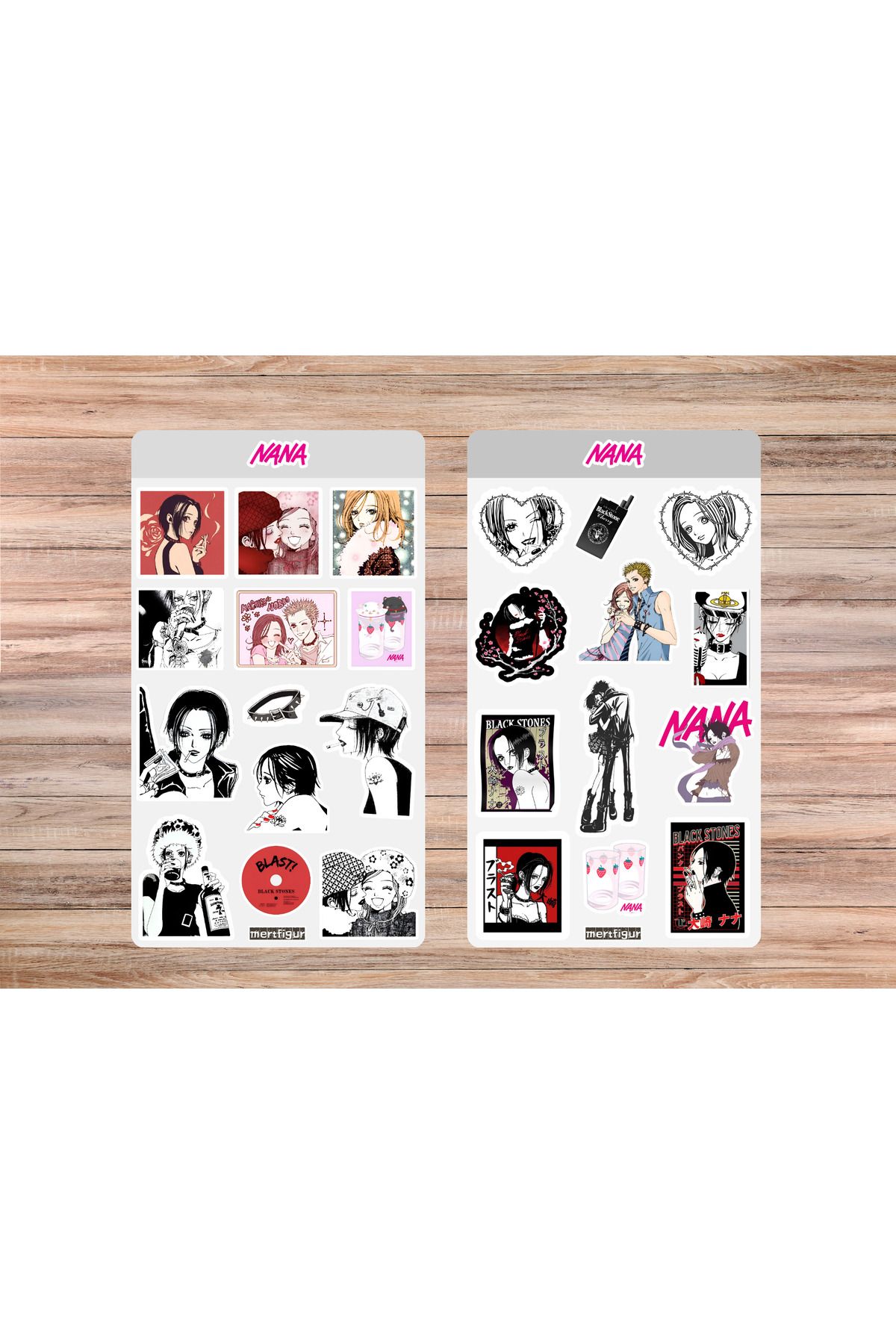 mertfigur Nana Anime Sticker Etiket