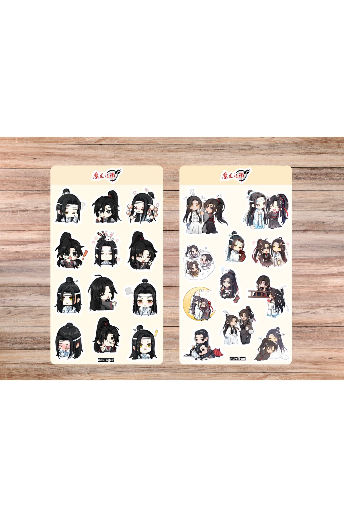 mertfigur Mo Dao Zu Shi Wangji Ling Anime Sticker Etiket