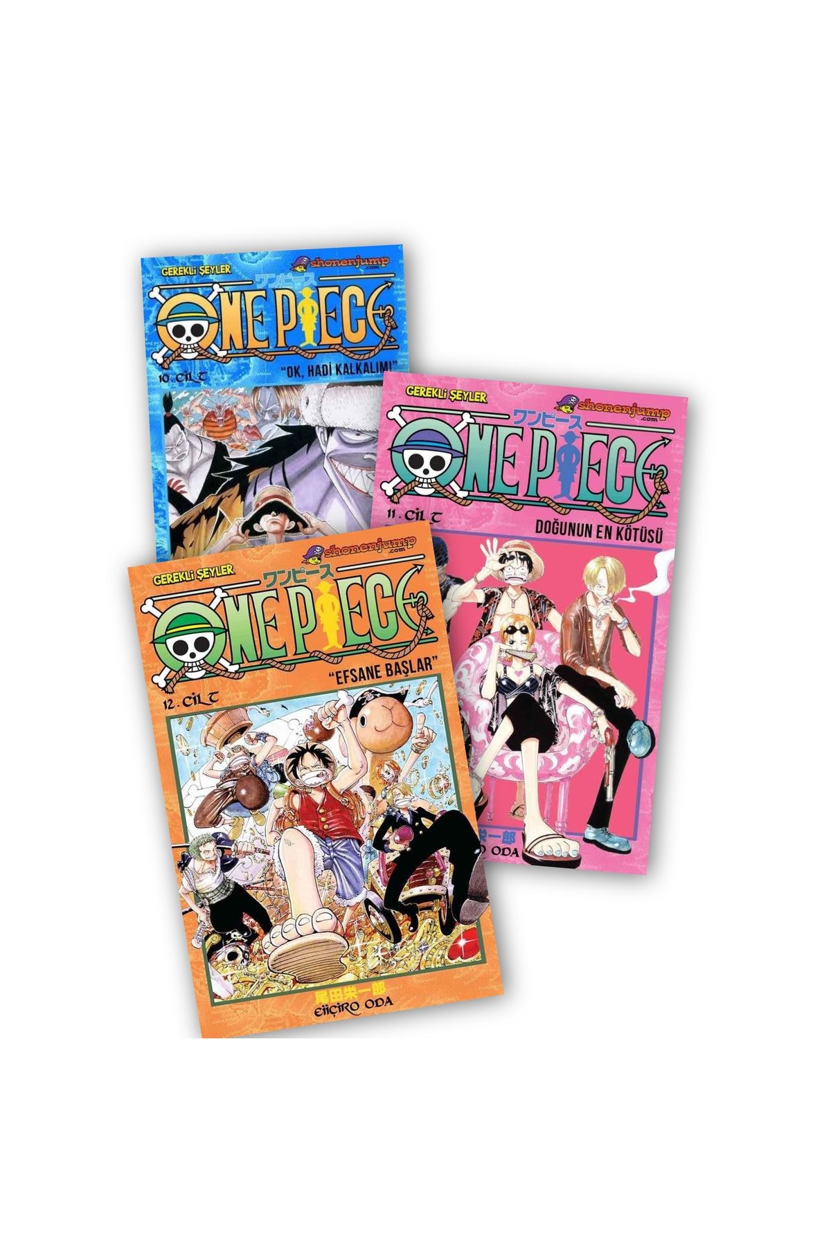 Gerekli Şeyler Yayıncılık One Piece 10-11-12. Ciltler 3 lü Manga Seti