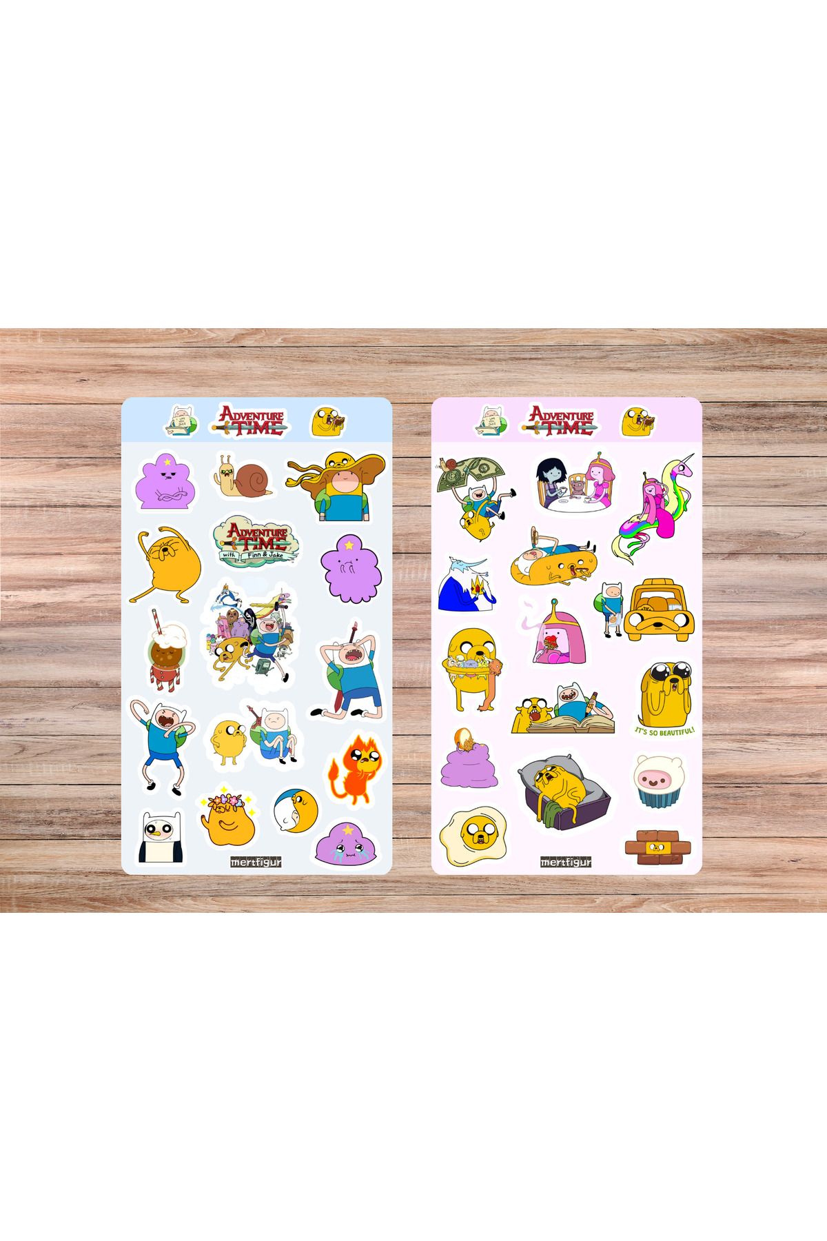 mertfigur Adventure Time Anime Sticker Etiket