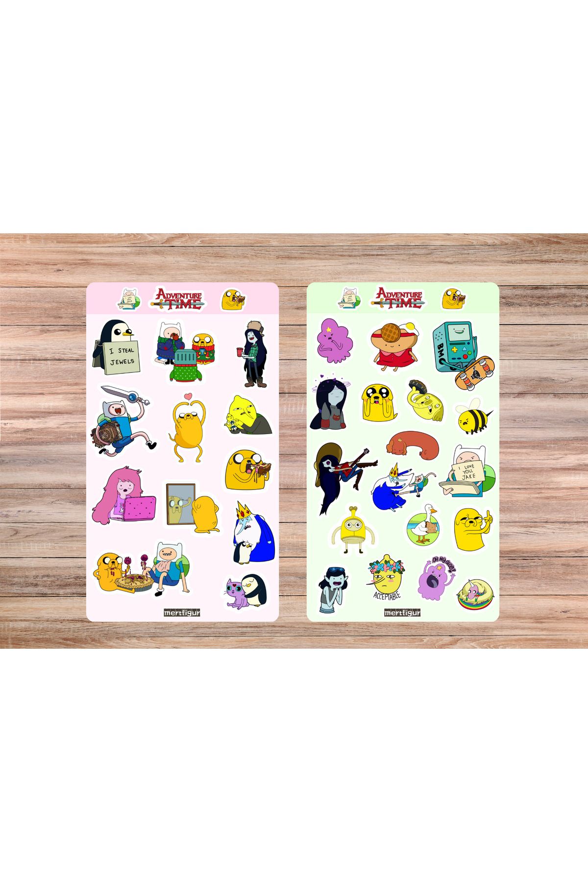 mertfigur Adventure Time Anime Sticker Etiket