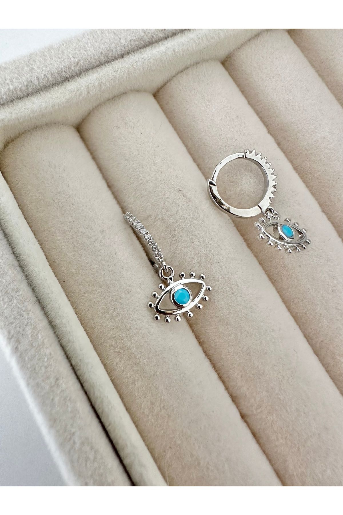 My Bellas Jewels Cerrahi Çelik Zirkon Sallantılı Taşlı Halka Tragus Piercing, Helix, Flat, Conch, Lobe (1 Adet)