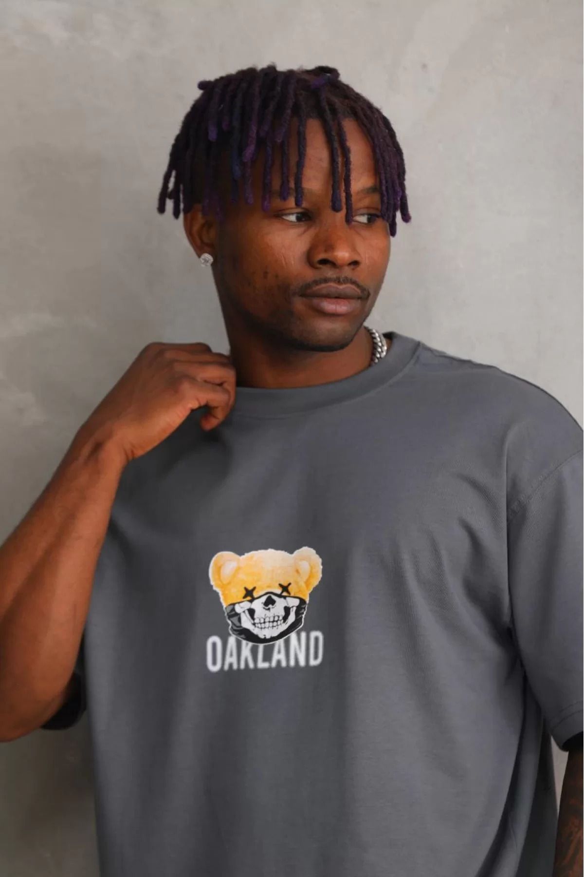 İndigo Park Tişört erkek Unisex Baskılı Oversize T-Shirt