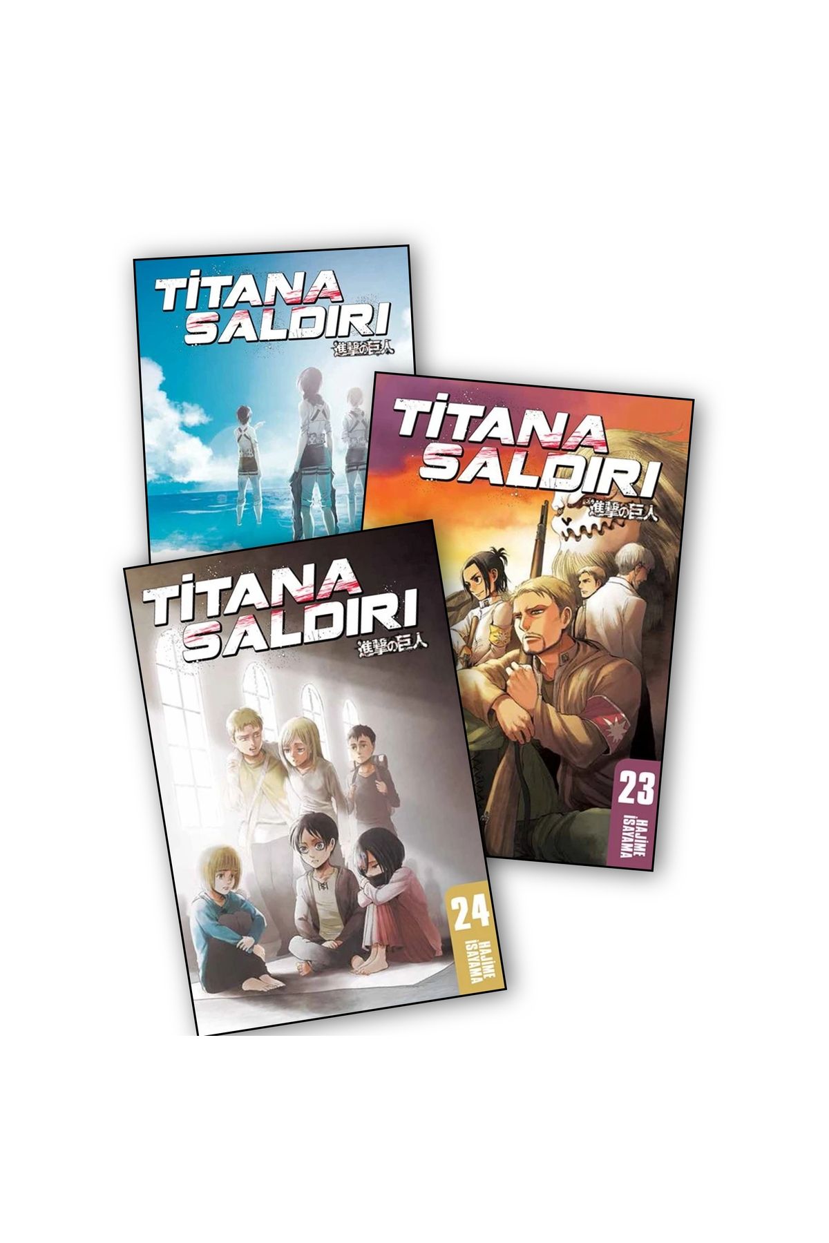 Gerekli Şeyler Yayıncılık Titana Saldırı 22-23-24. Ciltler 3 lü Manga Seti