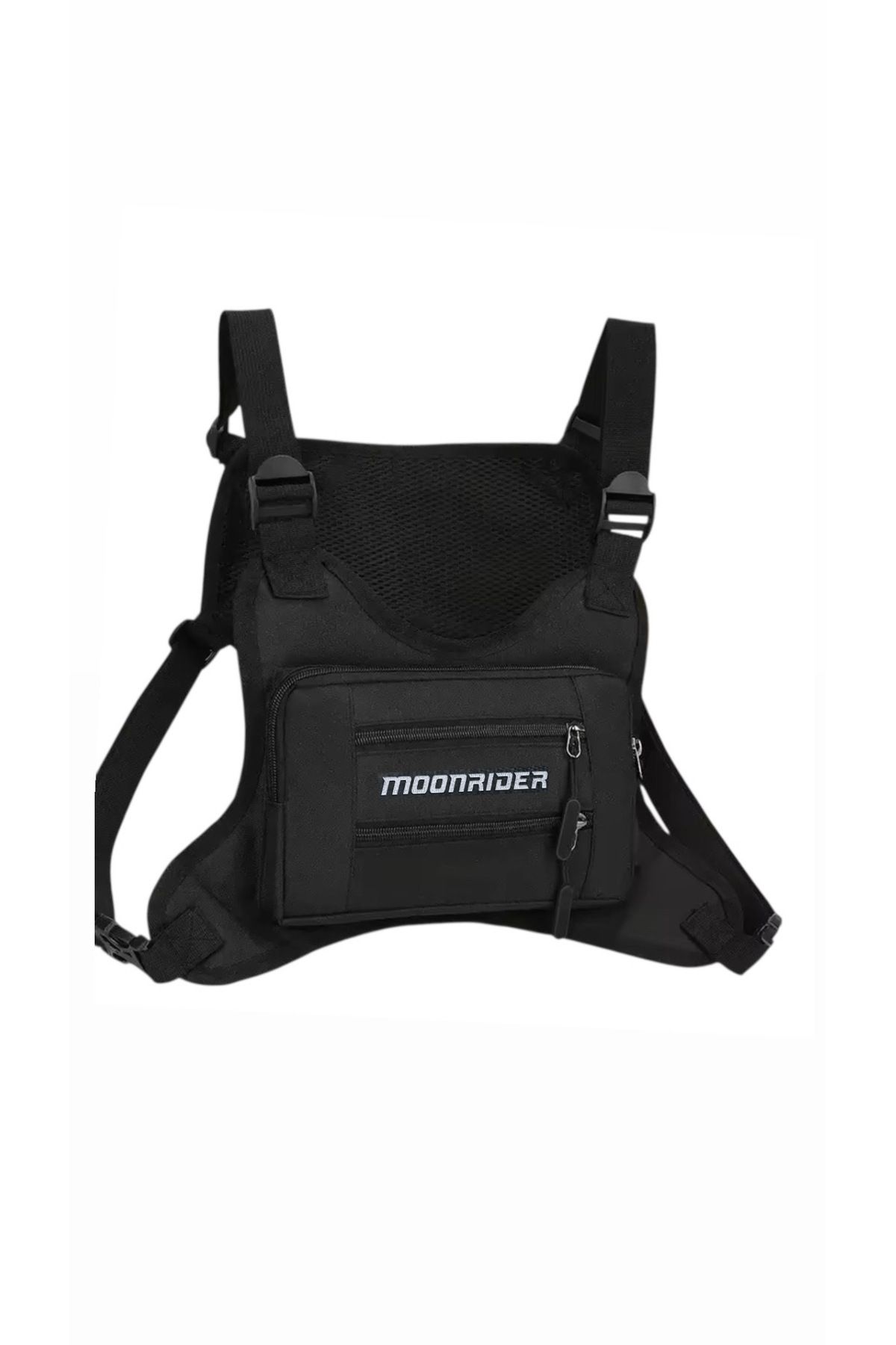 Moonrider Motosiklet Göğüs Çantası Yelek Tipi Geniş Hacimli unisex ithal motorcu çantası günlük koşu çantası