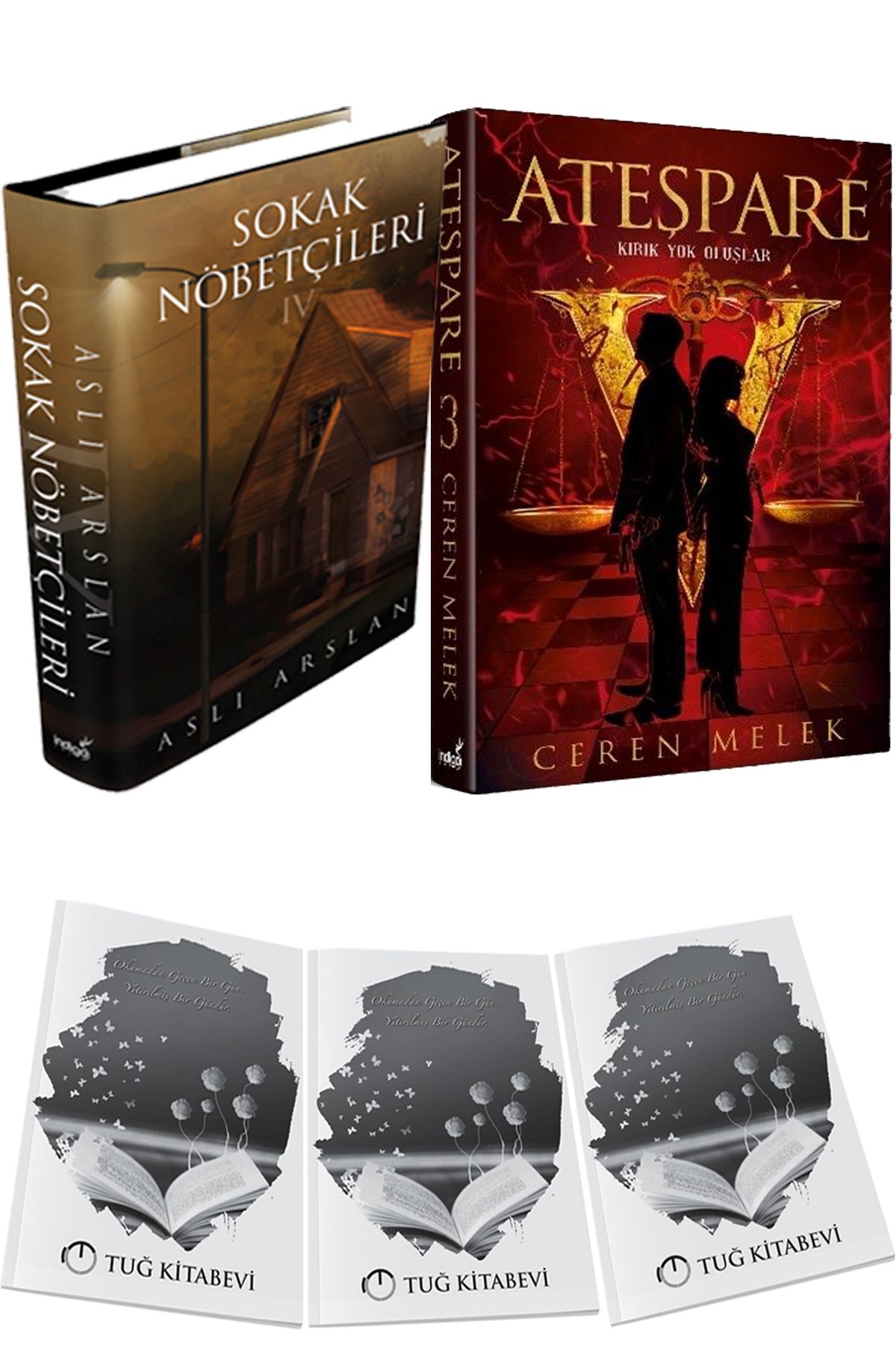 İndigo Kitap Sokak Nöbetçileri 4 Ciltli ve Ateşpare 3 Kırık Yok Oluşlar Ciltli + Hediyeli