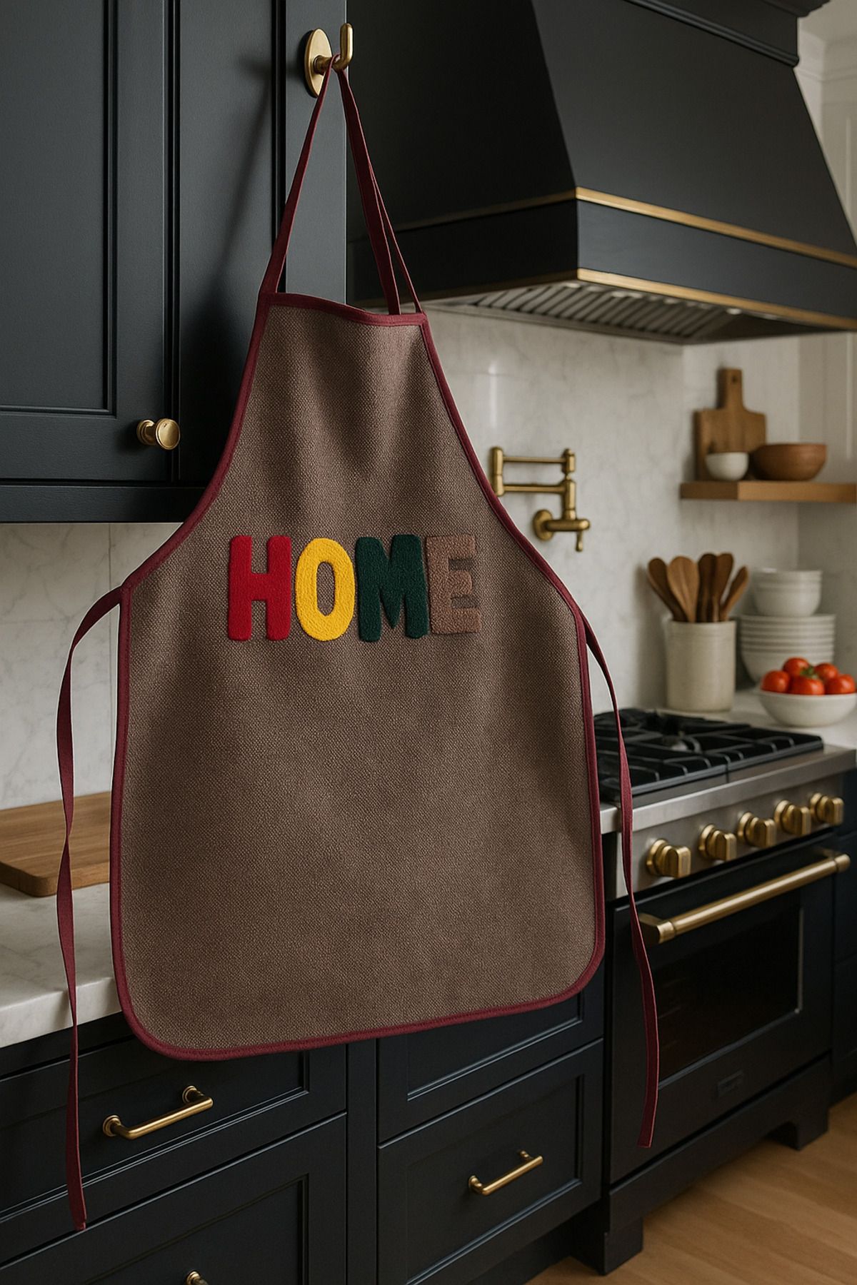 Home Punch İşlemeli Mutfak Önlüğü