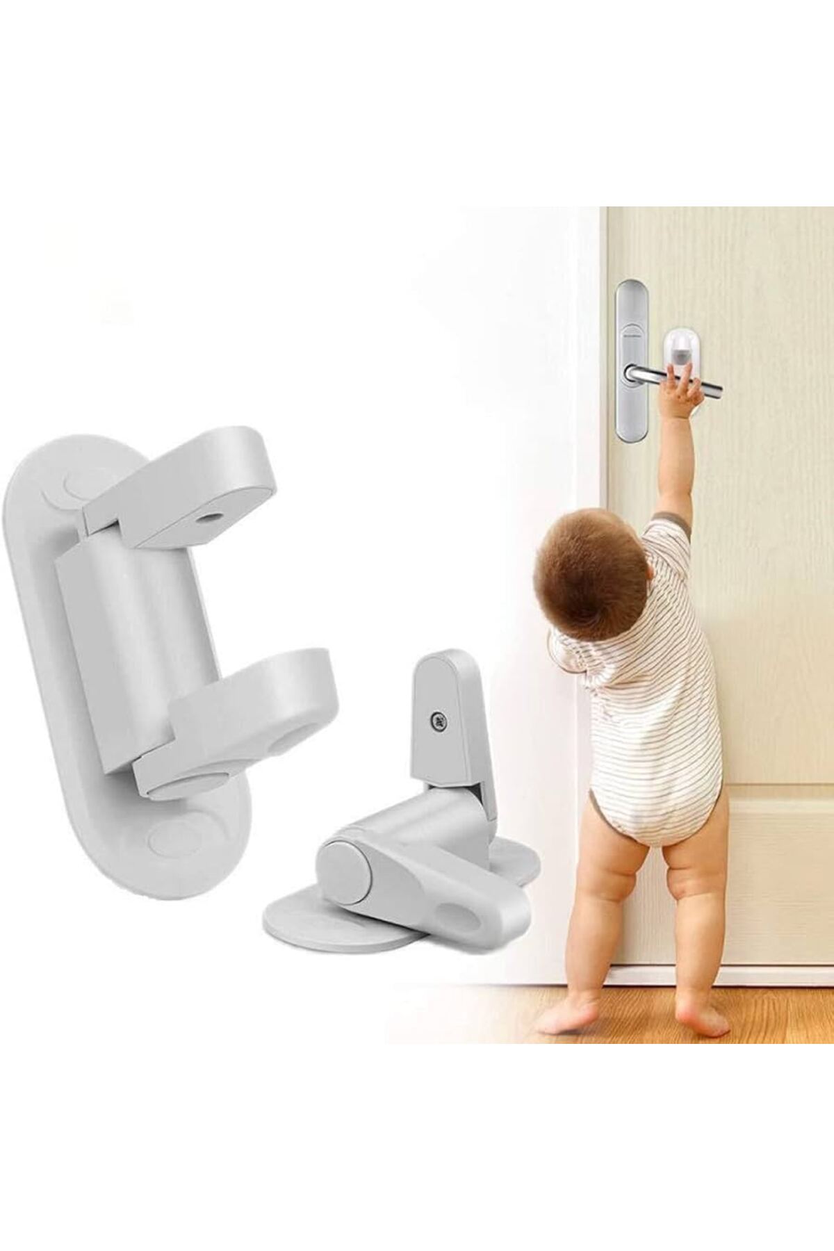 butaelle butik Manuel Çocuk Kapı Kilidi Kendinden Yapışkanlı Bebek Emniyet Kilidi Pratik Çok Fonksiyonlu Kilit