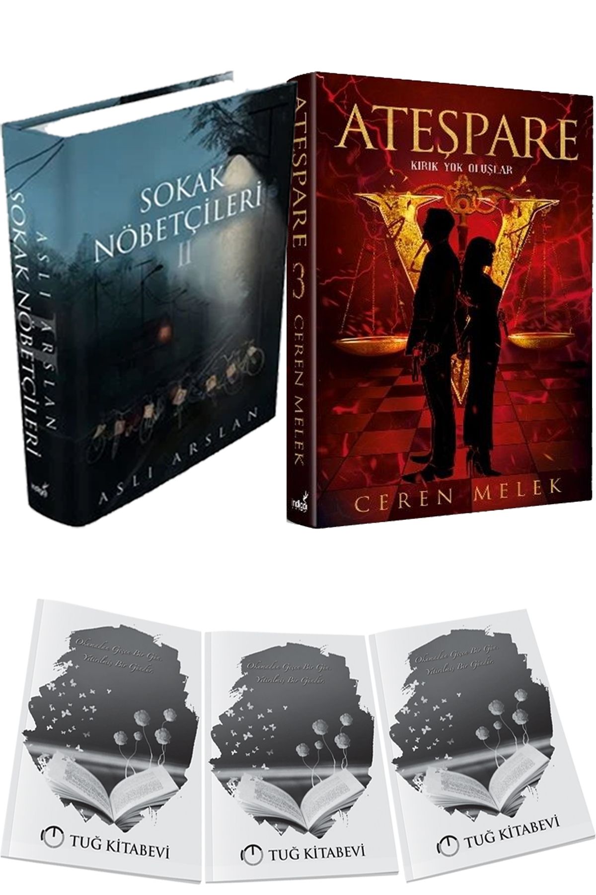 İndigo Kitap Sokak Nöbetçileri 2 Ciltli ve Ateşpare 3 Kırık Yok Oluşlar Ciltli + Hediyeli