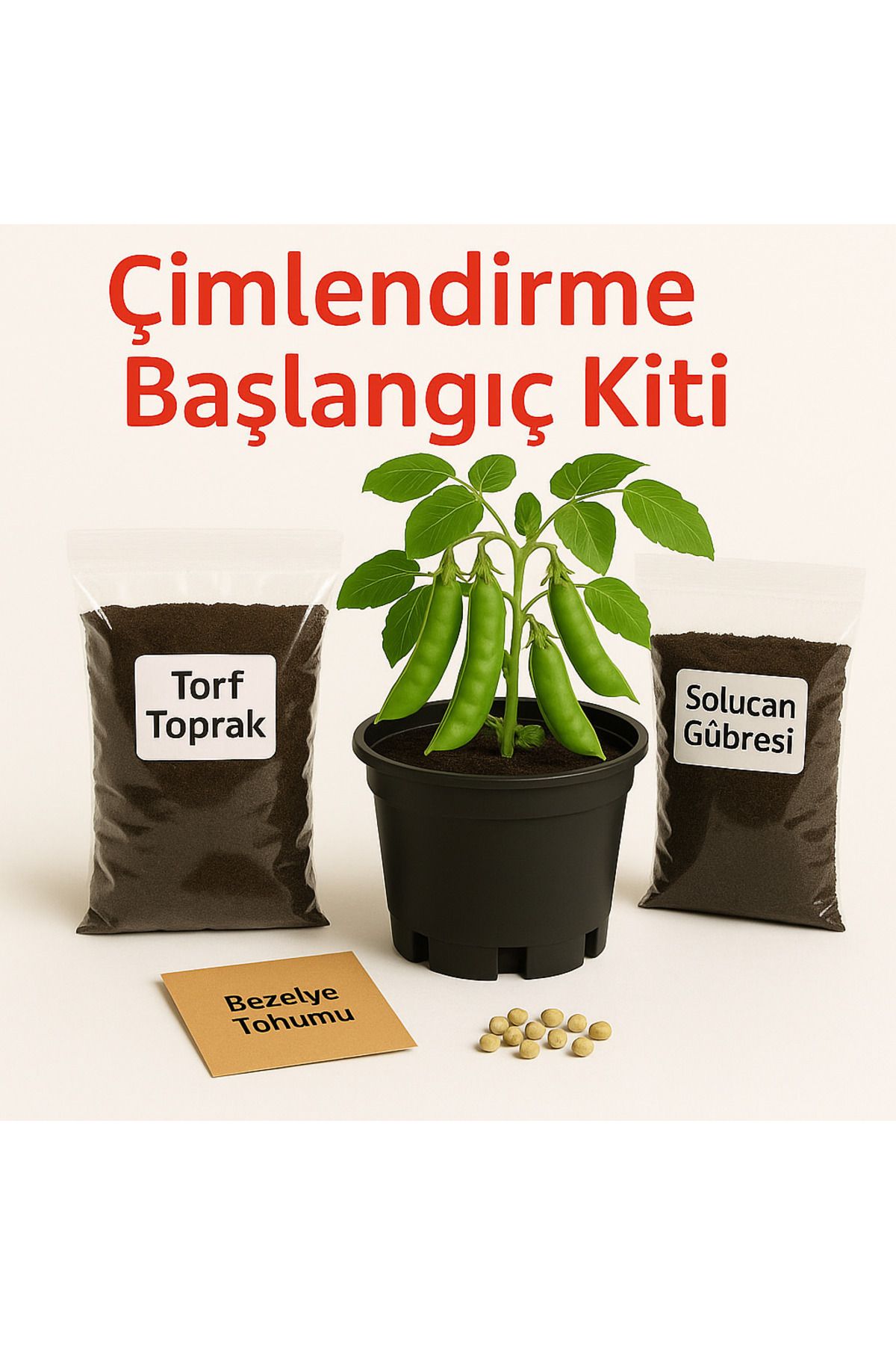 Bağ bahçe Fidan ’dan Çimlendirme Kiti! Torf, Solucan Gübresi Ve Bezelye Tohumu