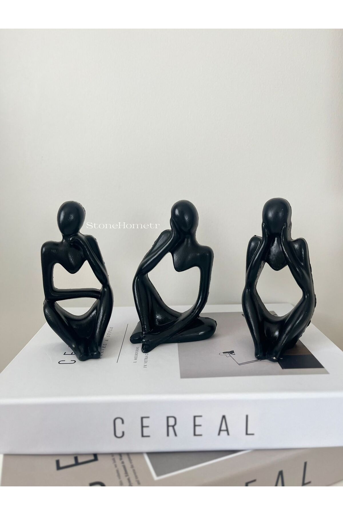 Home 3'lü Düşünen Adam Heykeli Set
