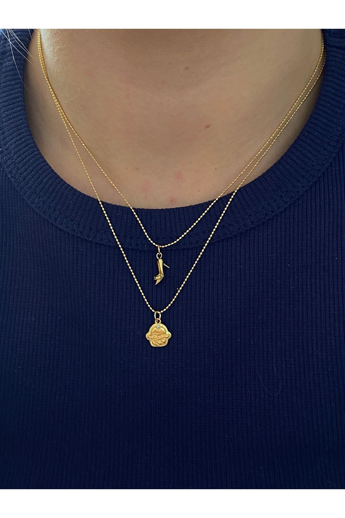 Nurşah Özcan Store Minimal Pankek Kolye