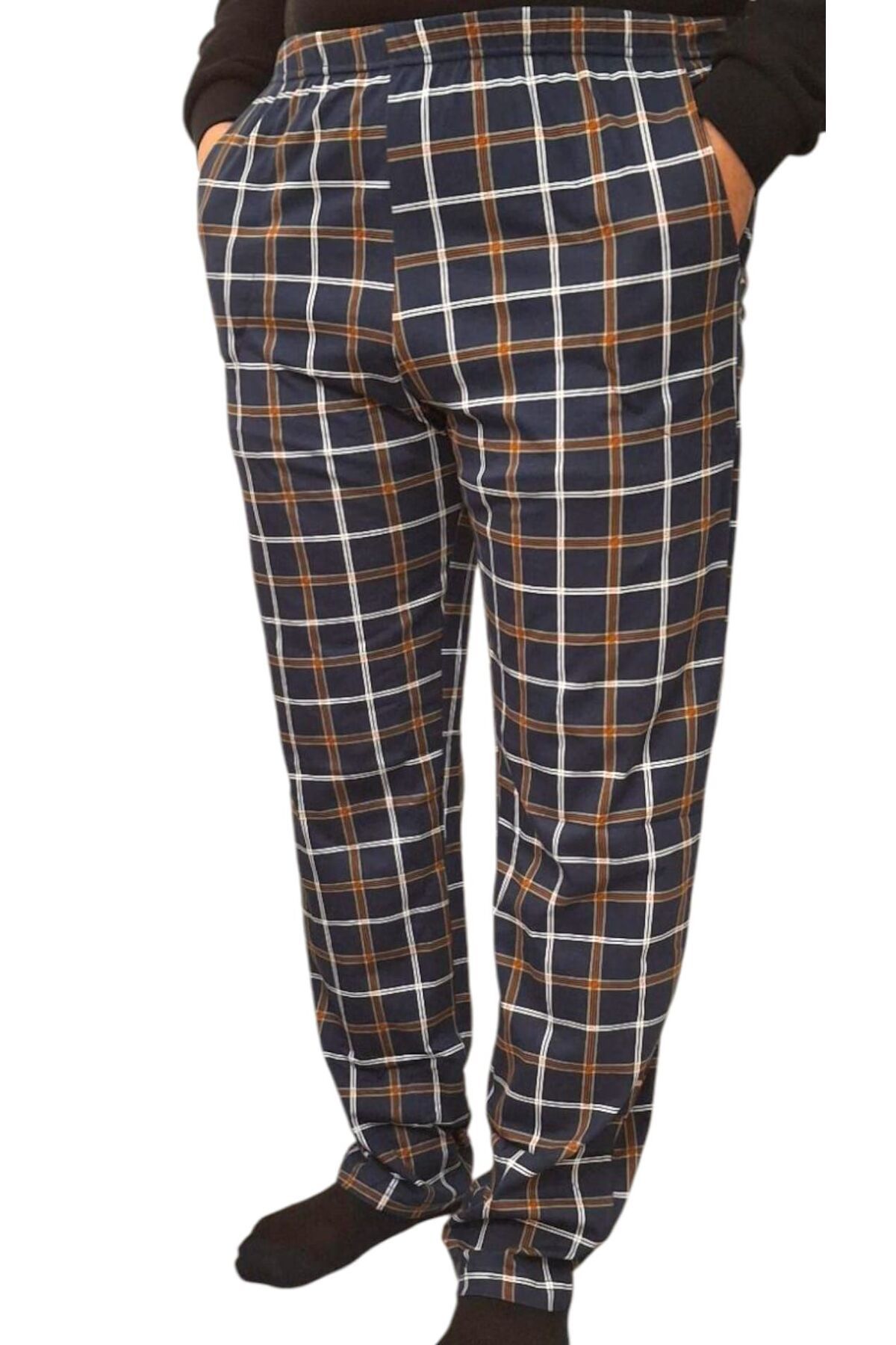 Erse Pamuklu Ekose Erkek Pijama Altı Yazlık