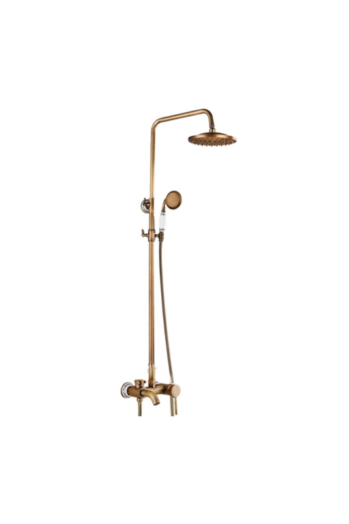 Blackswan Design Baterie Dus, Blackswan, Tip M40.4, Model Bronz Antichizat, Dimensiune 20 Cm - One Size