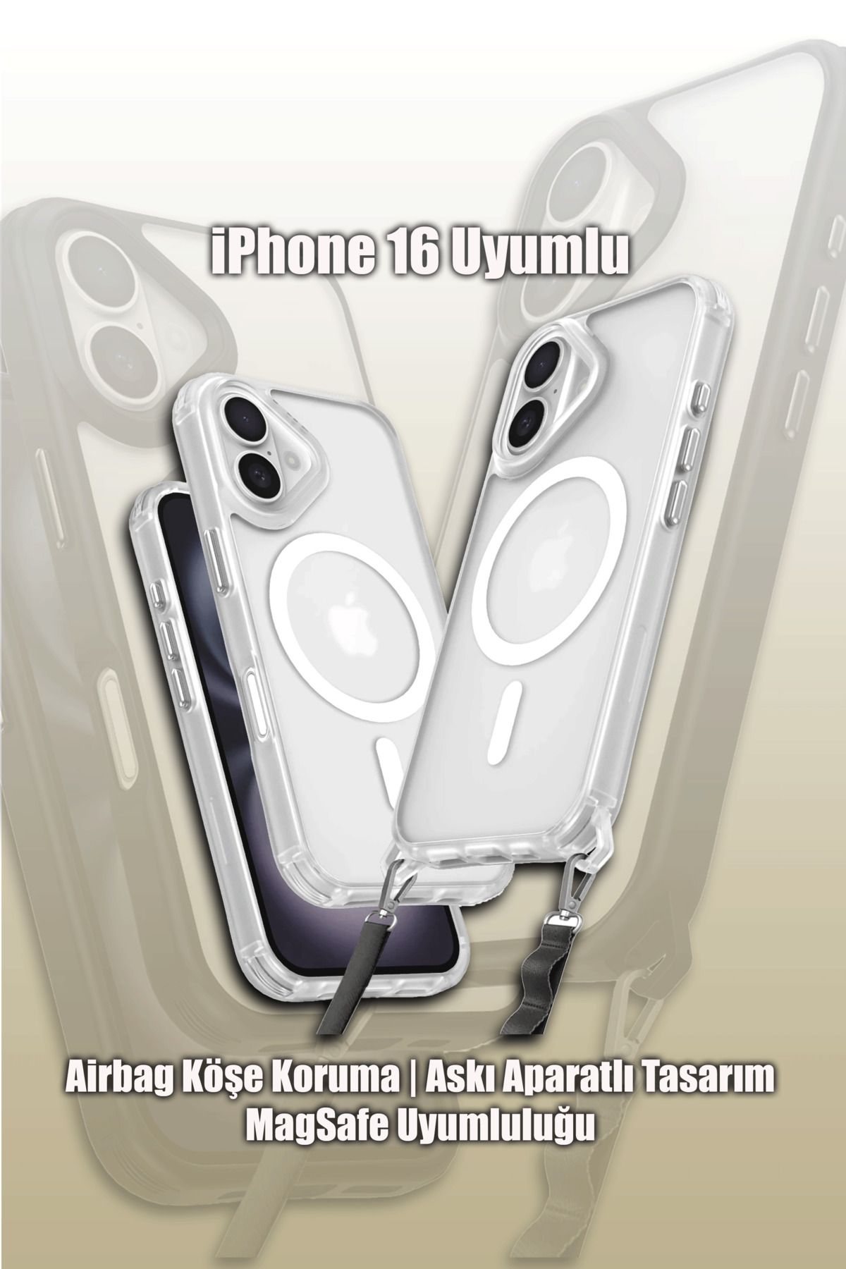 mobrika iPhone 16 Enka Magsafe Silikon Telefon Kılıfı