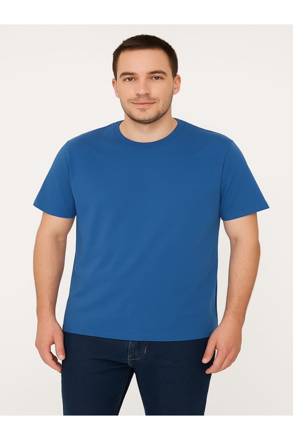 Butik ModaBySerap Erkek Basic Bisiklet Yaka Tişört