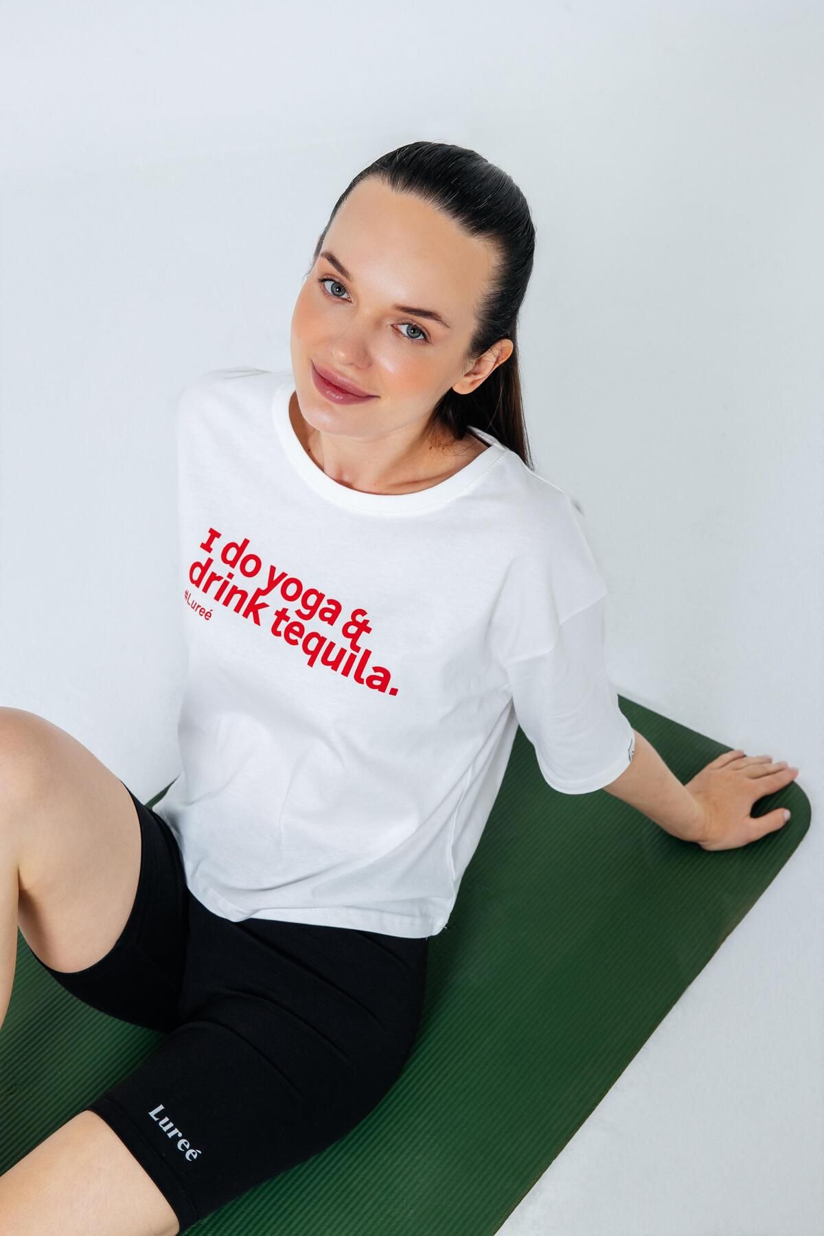 Luree Store TEQFLOW Ekru T-shirt