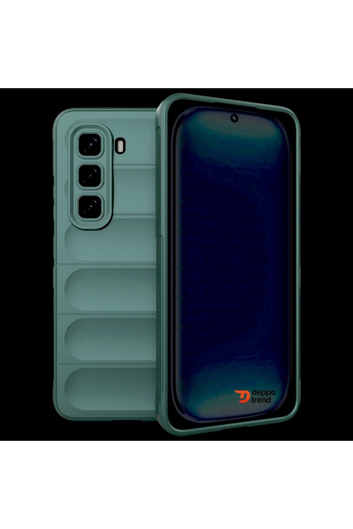Deppo Trend İnfinix Hot 50 Pro 4G Uyumlu Kılıf Kamera Korumalı Darbe Emici Şık Tasarımlı Koruyucu Silikon Kapak