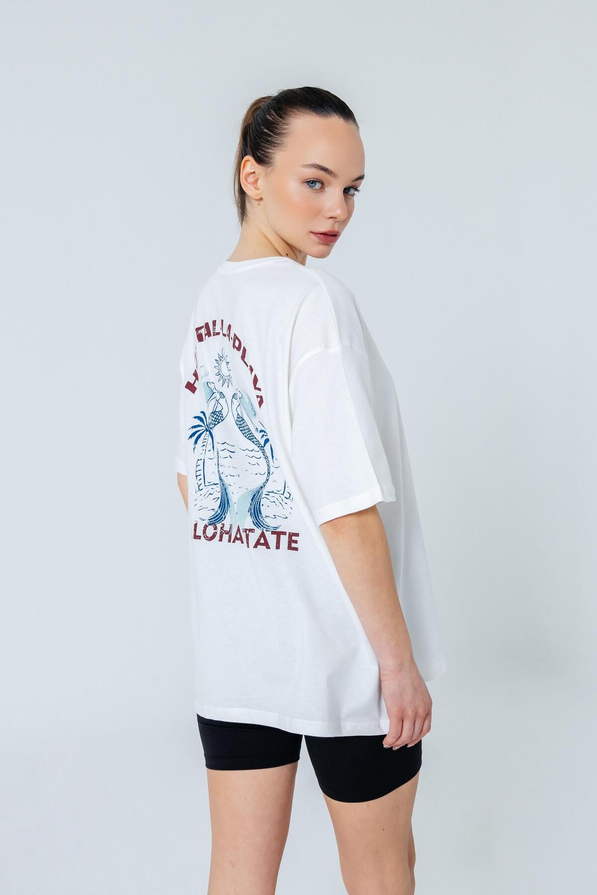 Luree Store ALOHA TEE Ekru T-shirt