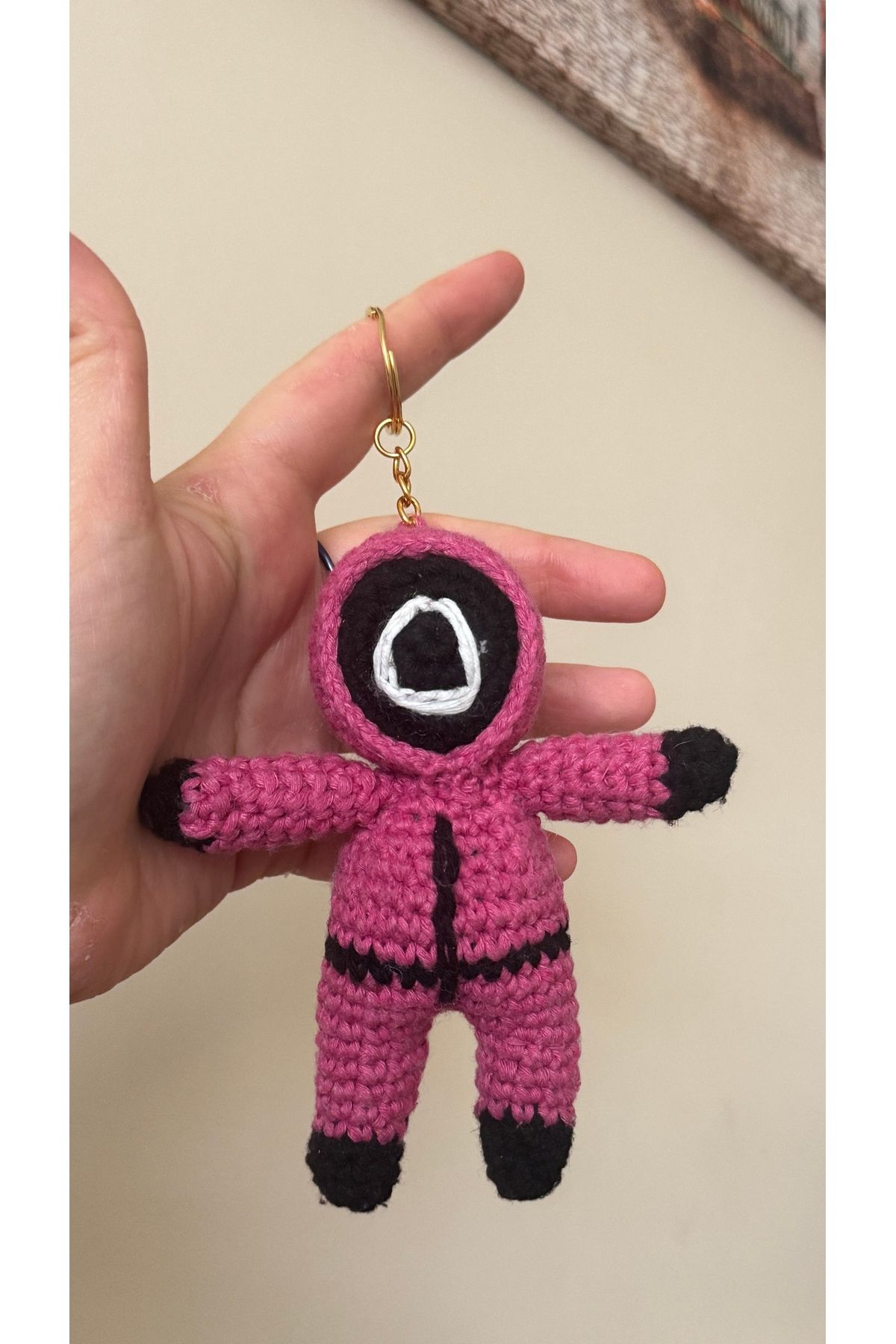Moonlight Home Products Squid Game El Örgüsü Amugurumi Anahtarlık