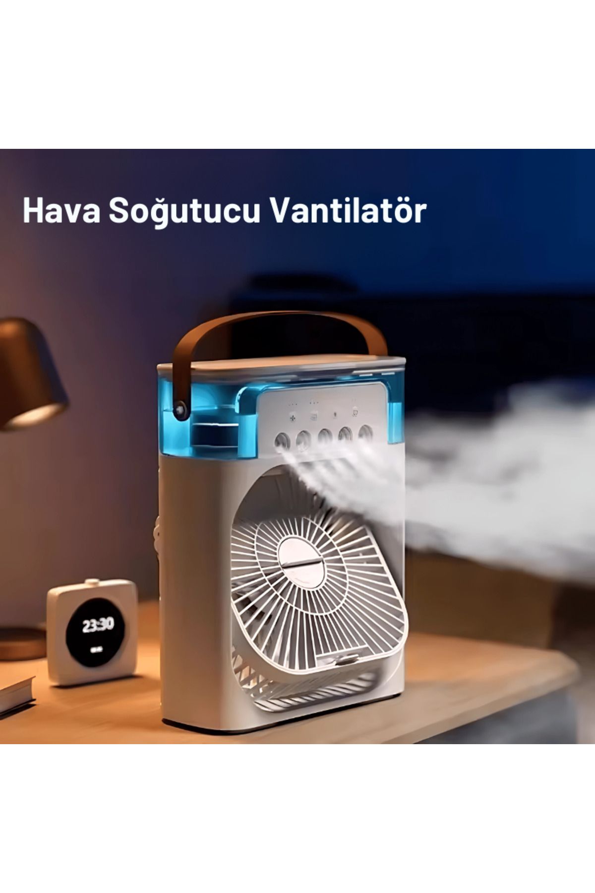 NEXRON Taşınabilir Hava Soğutucu Vantilatör - Sessiz, Su Hazneli, Masaüstü Klima Fanı