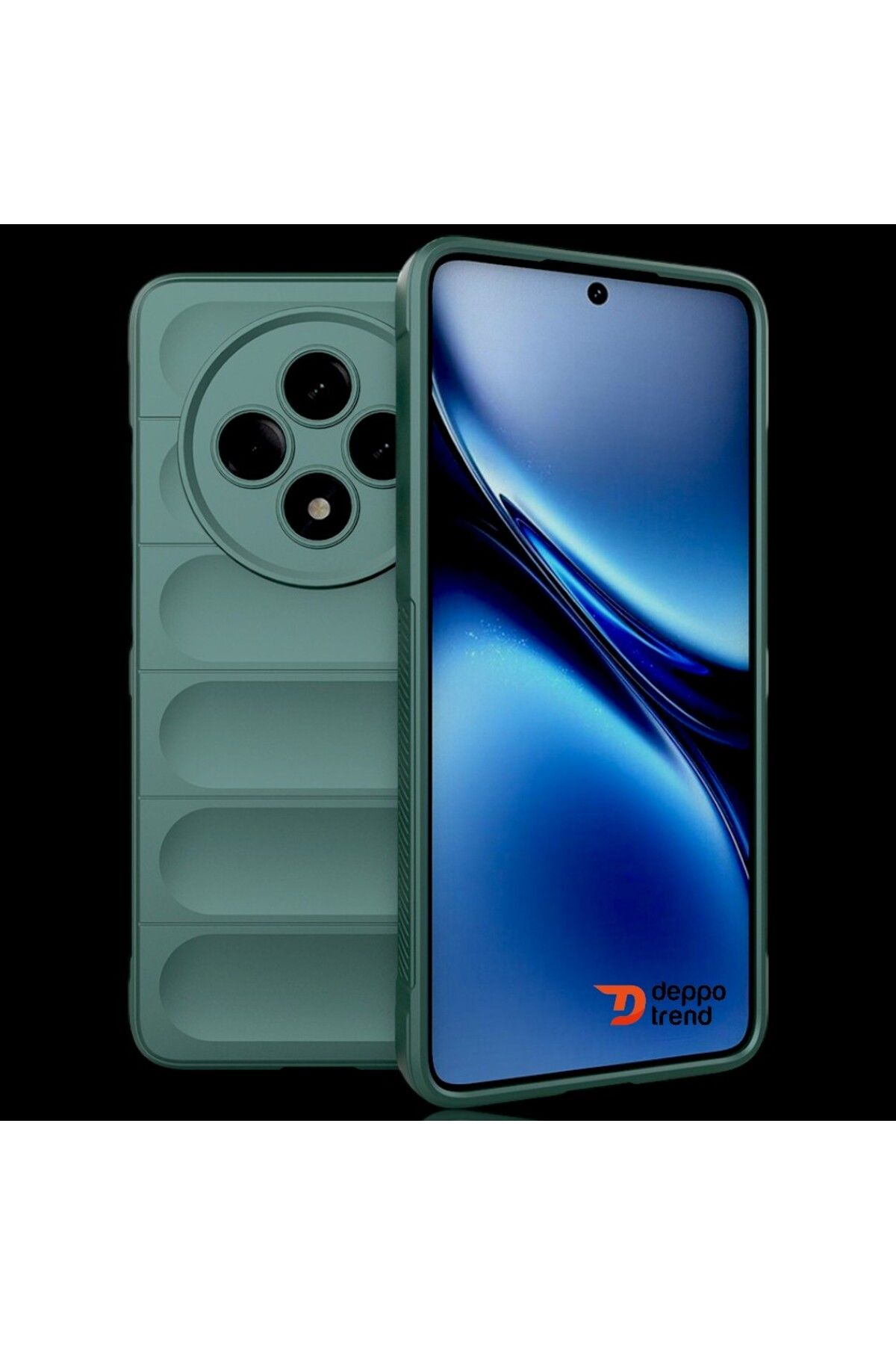 Deppo Trend Oppo Reno 11FS Uyumlu Kılıf Kamera Korumalı Darbe Emici Şık Tasarımlı Koruyucu Silikon Kapak