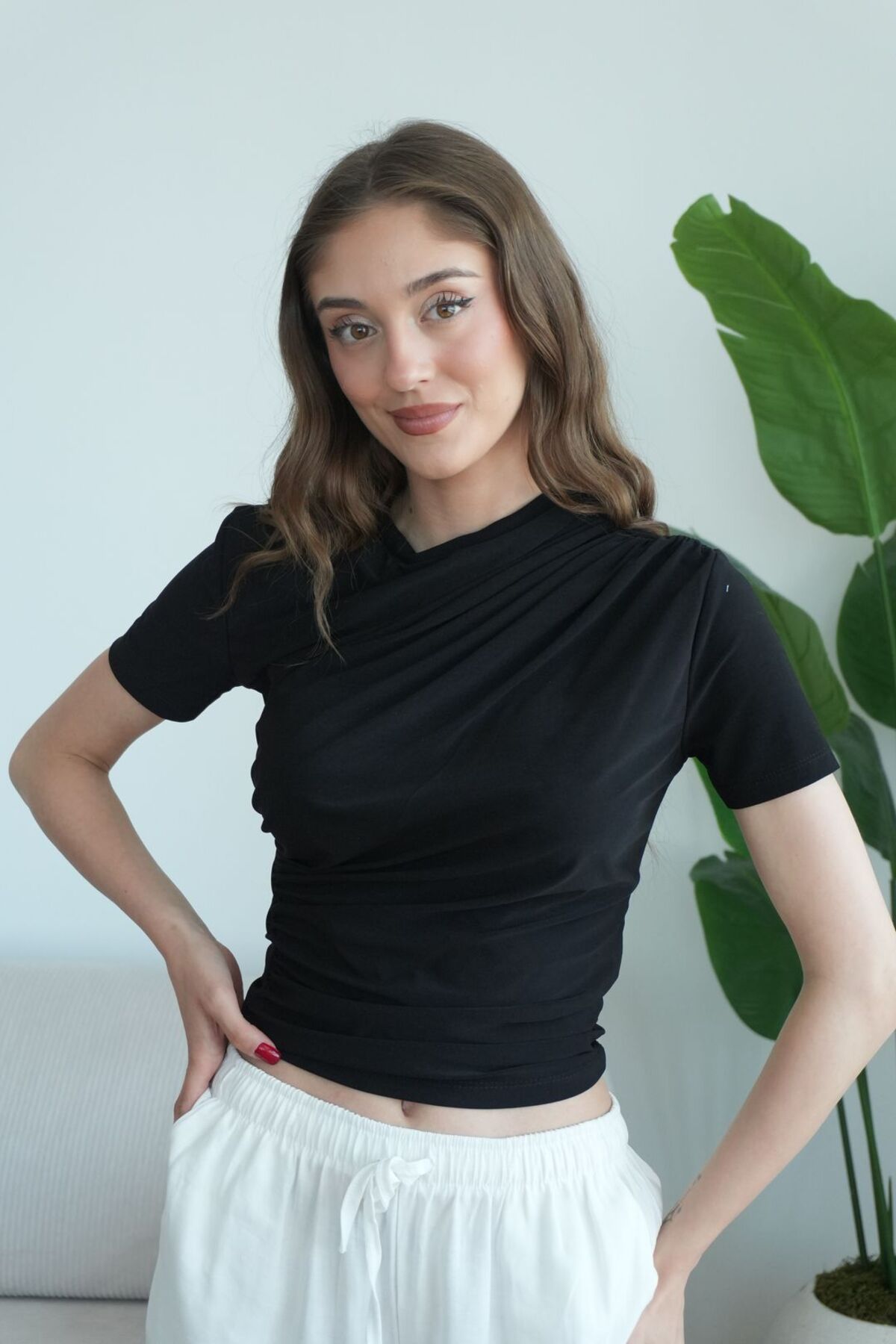 Ceu Vanessa Büzgü Detaylı Bluz