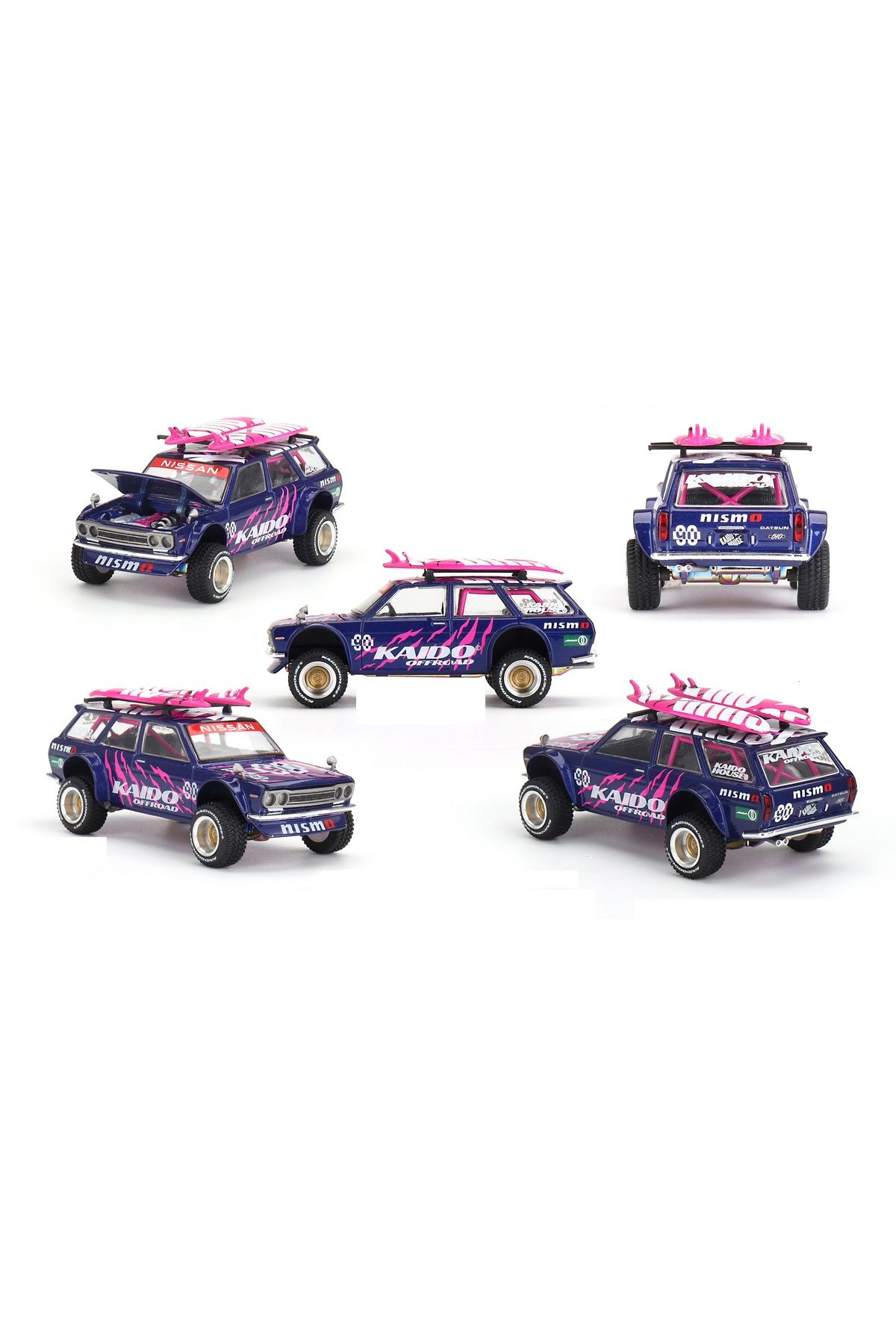mini gt x Kaido 149 1/64 Datsun 510 4x4 Wagon Kaido Offroad V2