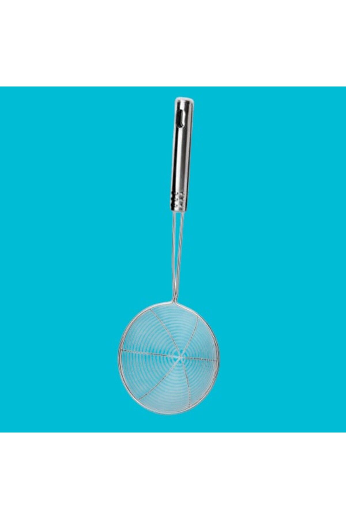 PratikAI 12 Cm Paslanmaz Metal Yağ Kevgiri | Çok Amaçlı & Dayanıklı