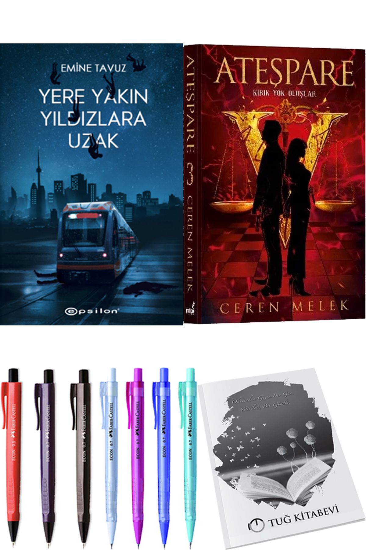 Epsilon Yayınevi Yere Yakın Yıldızlara Uzak ve Ateşpare 3 Kırık Yok Oluşlar + Hediyeli