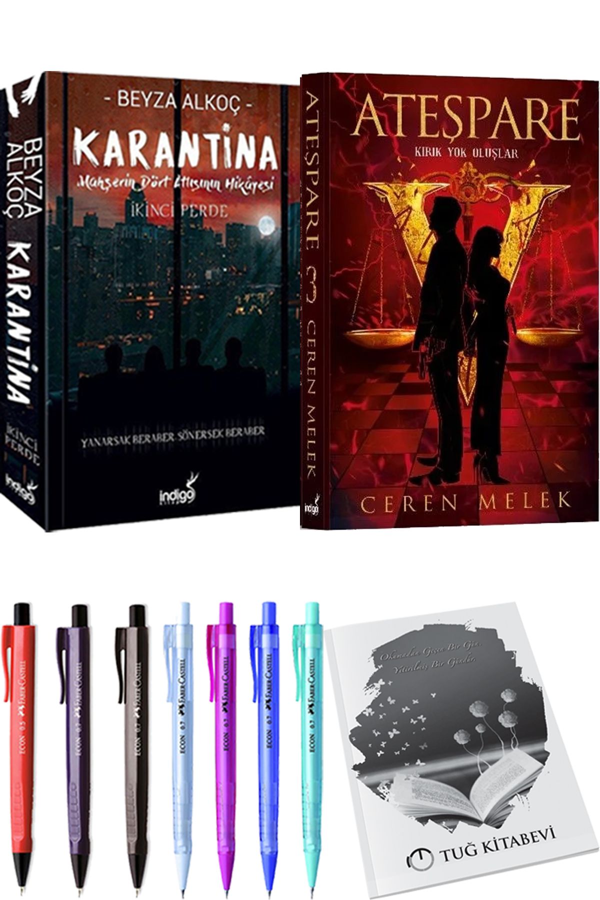 İndigo Kitap Karantina 2 Beyza Alkoç ve Ateşpare 3 Kırık Yok Oluşlar + Hediyeli