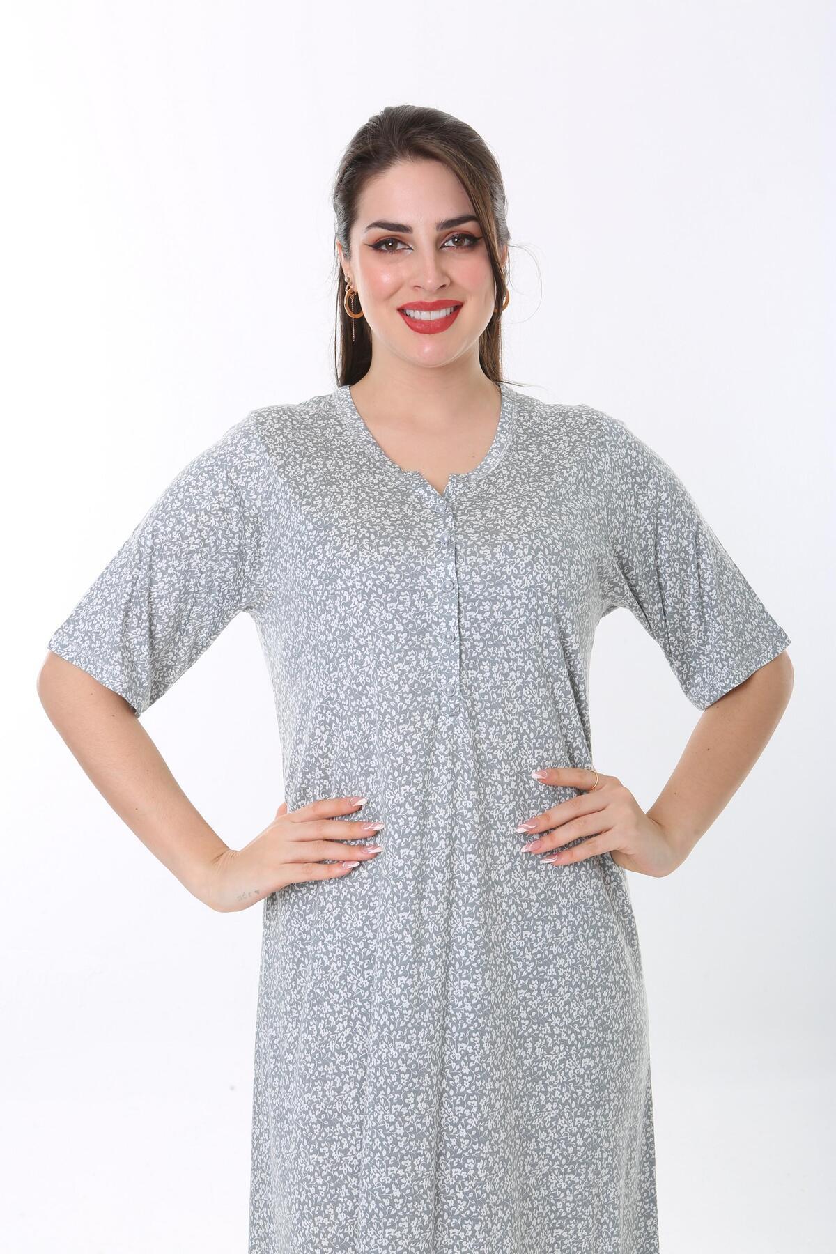 Etoile-Women's Bamboo Short Sleeve Dress Nightgown 72618 2