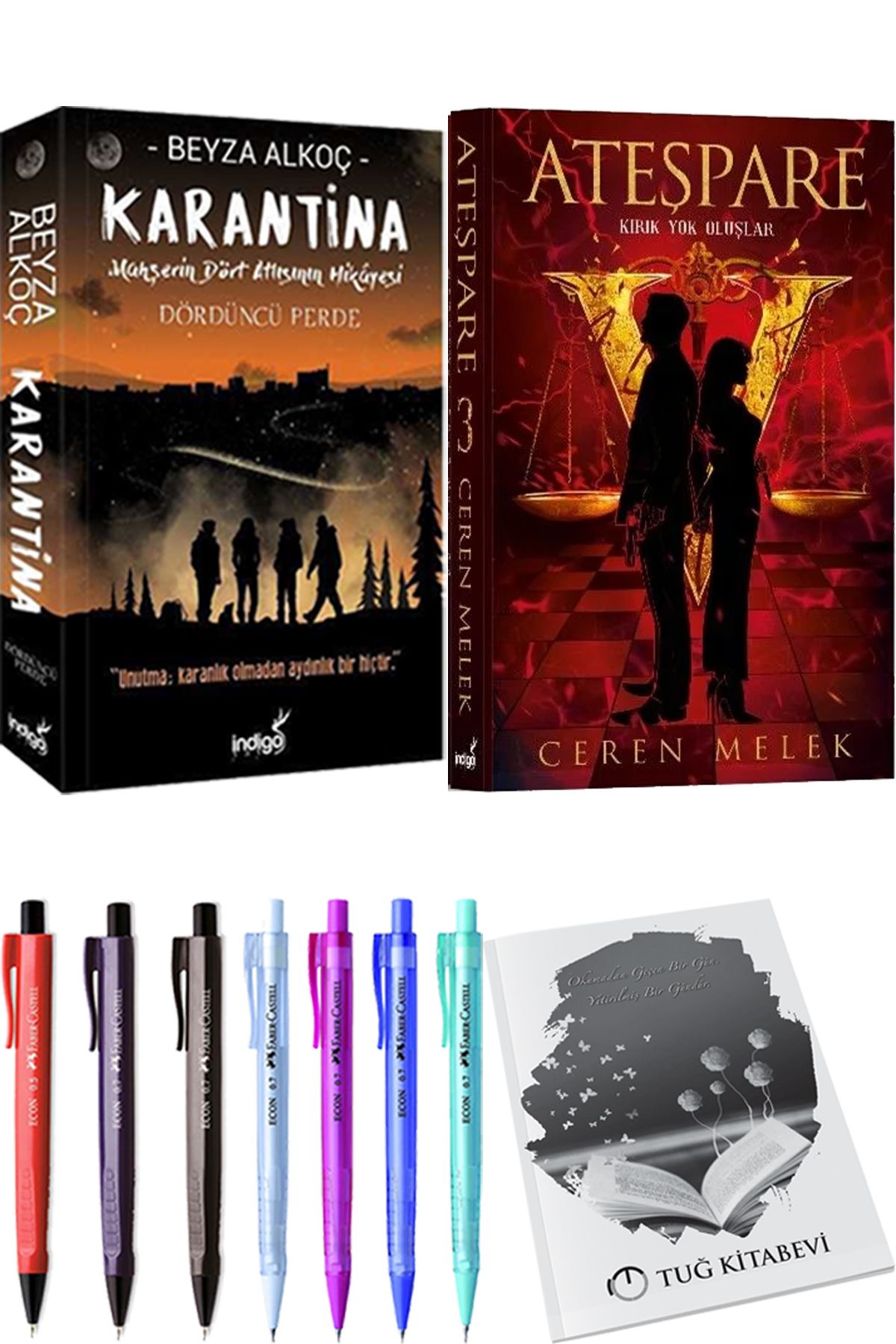 İndigo Kitap Karantina 4 Beyza Alkoç ve Ateşpare 3 Kırık Yok Oluşlar + Hediyeli