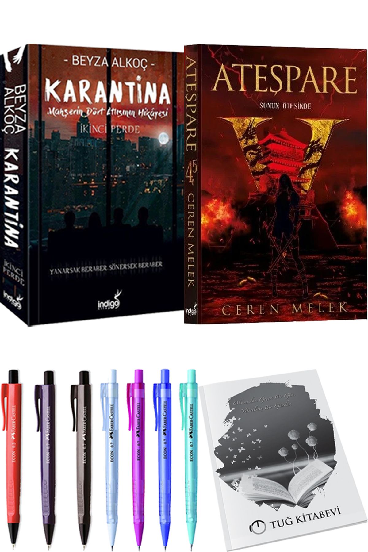 İndigo Kitap Karantina 2 Beyza Alkoç ve Ateşpare 4,5 Sonun Ötesinde + Hediyeli