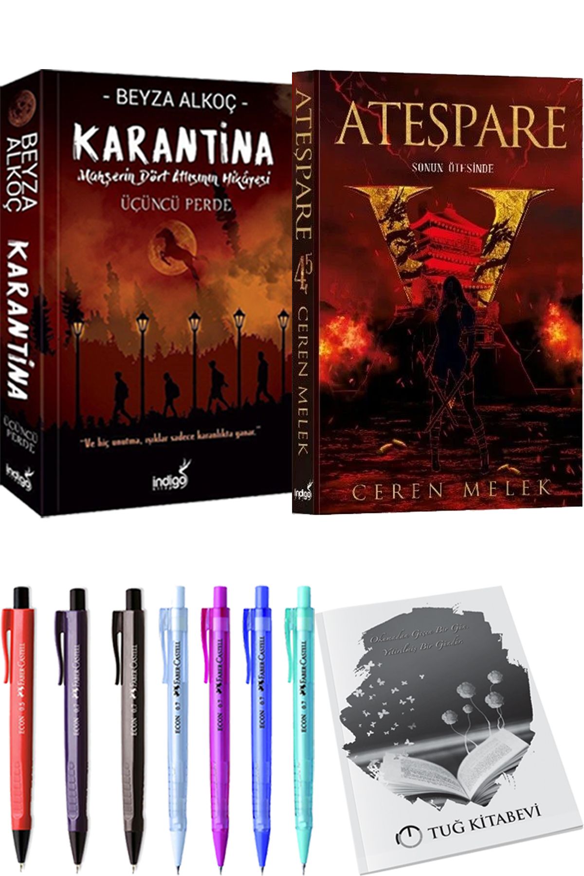 İndigo Kitap Karantina 3 Beyza Alkoç ve Ateşpare 4,5 Sonun Ötesinde + Hediyeli
