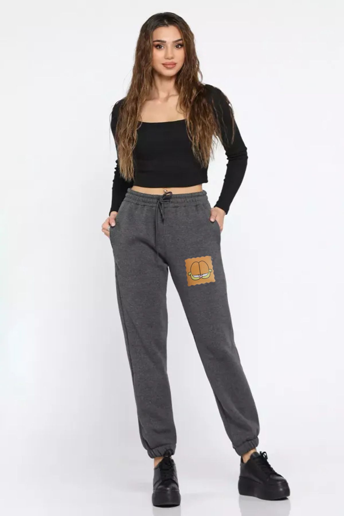 jackell Garfield Baskılı Unisex Eşofman Altı