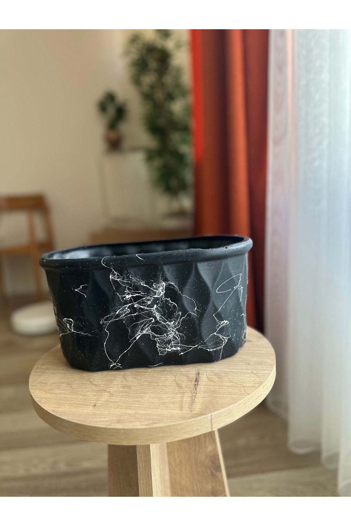 LAVİTTA çiçek bitki seramik saksı & vazo 16 cm yükseklik,28 cm çap (1 adet )