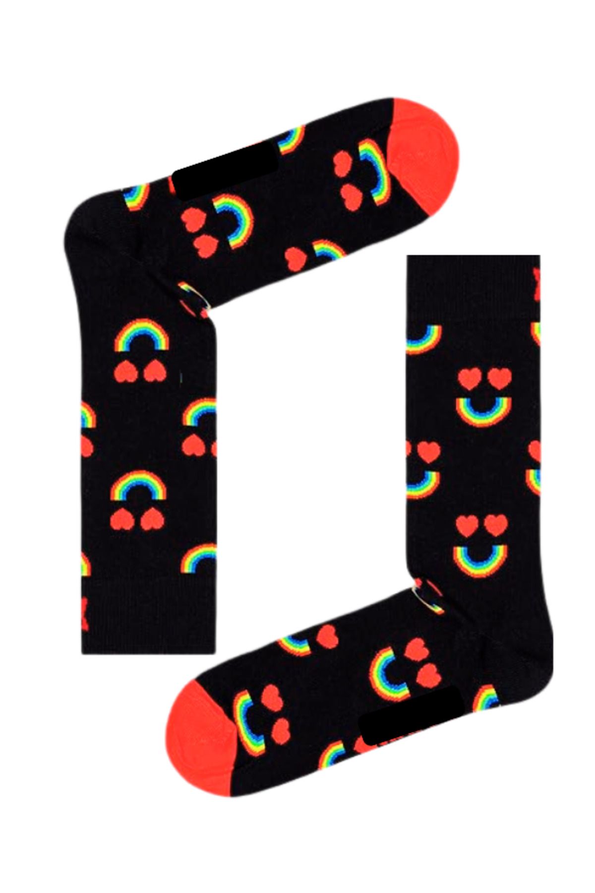Shuttle Park Özel Seri Socks Renkli Eğlenceli Happy Love Desenli Rahat Tasarım Tarz Kokulu Dikişsiz Çorap