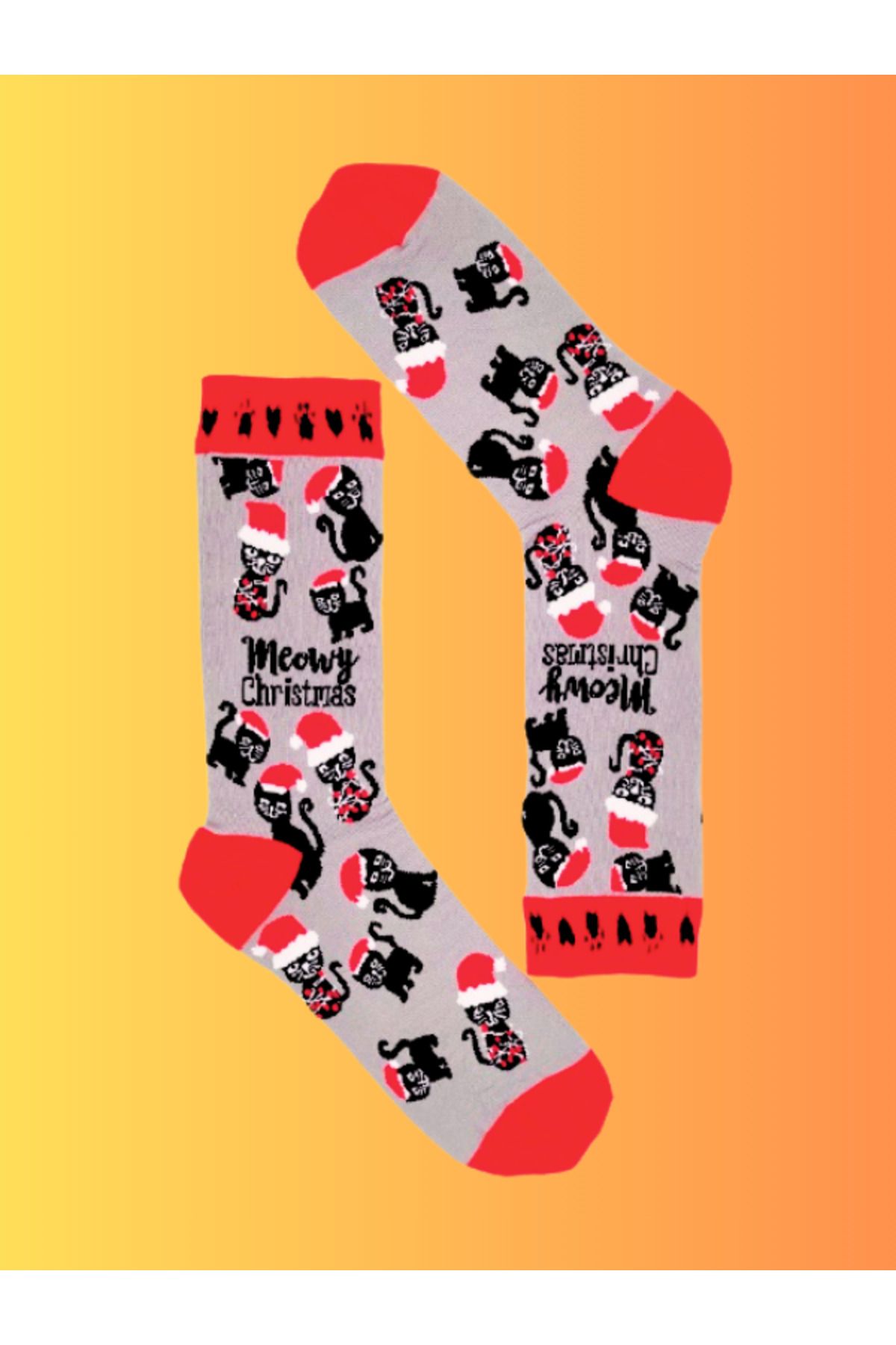 Shuttle Park Özel Seri Socks Renkli Eğlenceli Happy Meow Desenli Rahat Tasarım Tarz Kokulu Dikişsiz Çorap