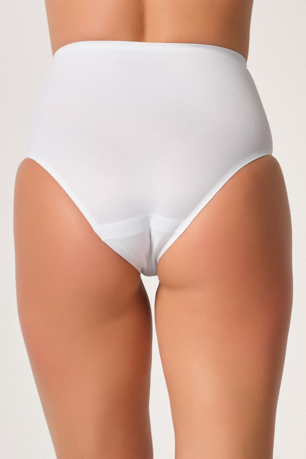 GiyimCity BEYAZ Yapıştırma Lazer Kesim Slip