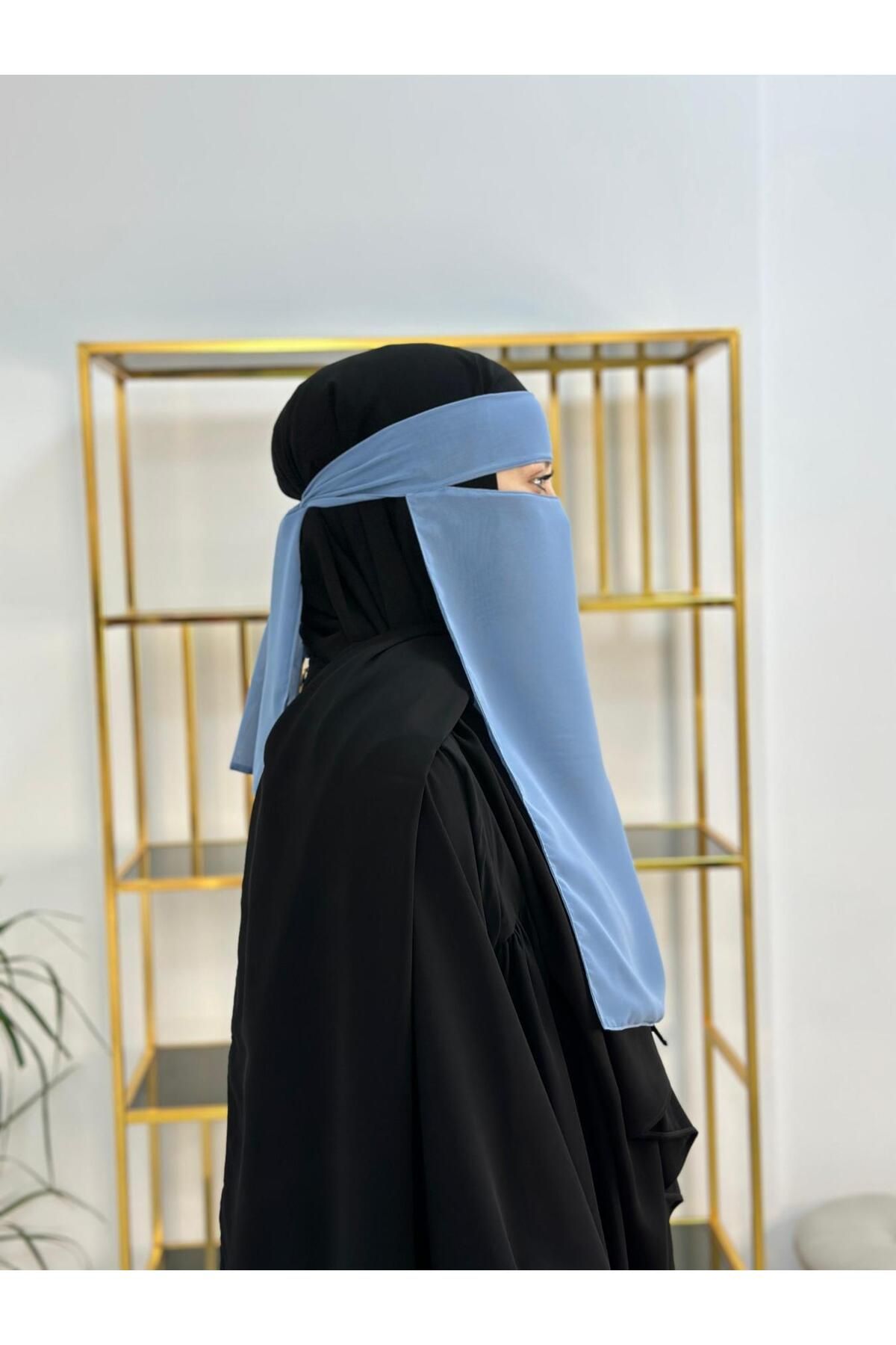 R&S modibone-Veil Single Layer , Medine Silk Blue Color 2