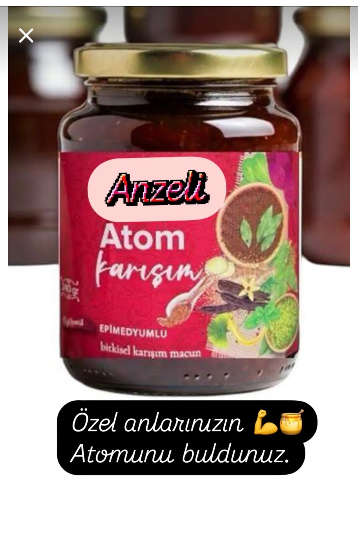 Bitkideresi Anzel Anzli Macun Özel Karışımlı Toros Atom Macunu 240 gr Anzli Macun